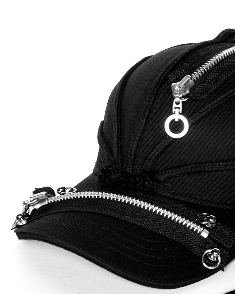 INSIDE OUT Multi-Zipper Dreadlock Cap, premium urban and streetwear designers apparel on PROJECTISR.com, INSIDE OUT