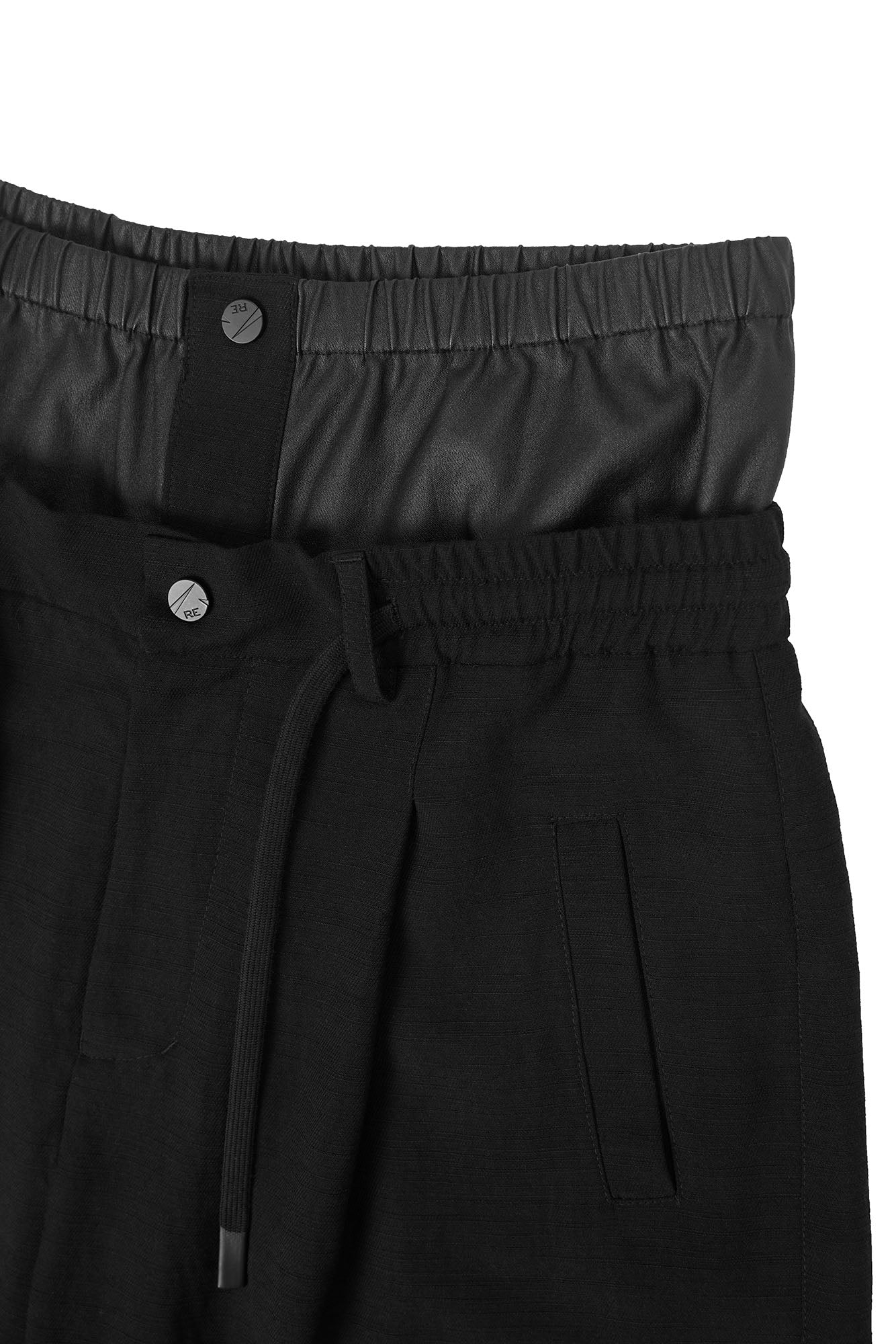 RELABEL Double-Waist Tencel-Acetate Shorts