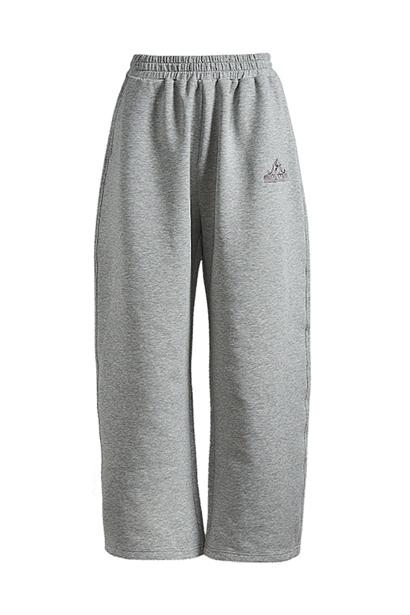 PMW Embroidered LOGO Curved-Leg Sweatpants