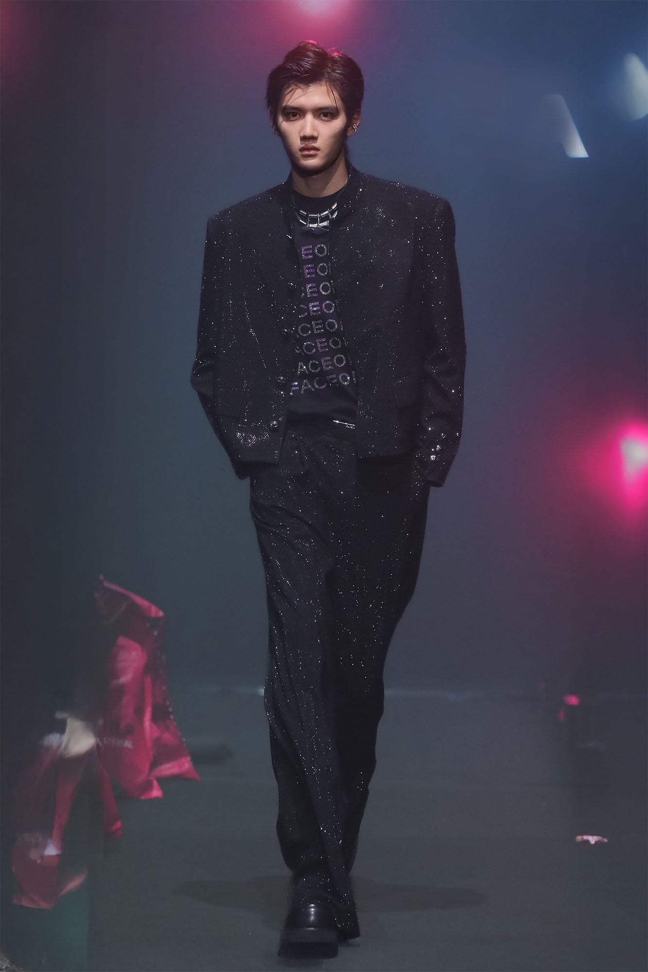 FACEONLAB Diamond Straight-Leg Pants