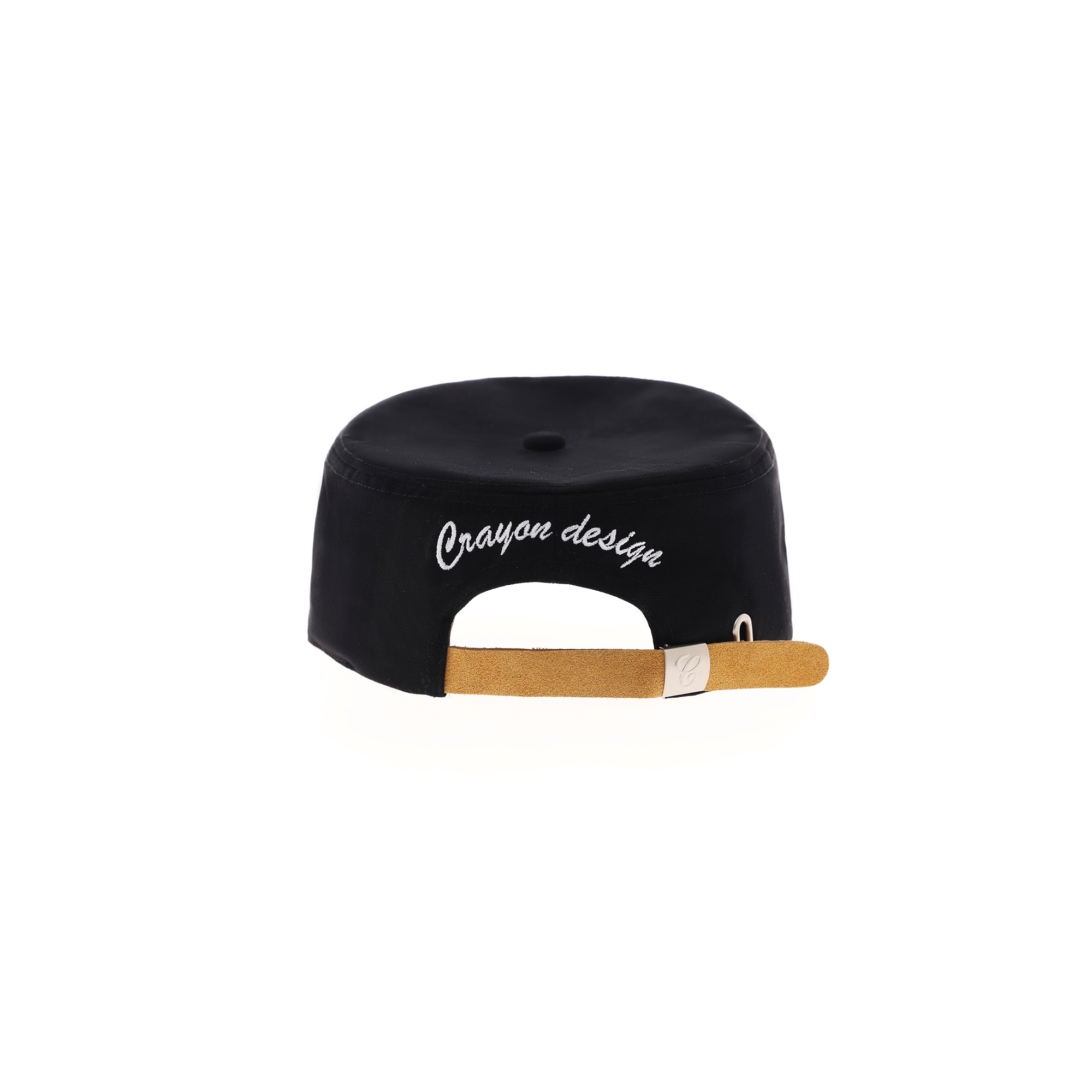 6CRAYON Retro Embroidered Flat-Brim Baseball Cap