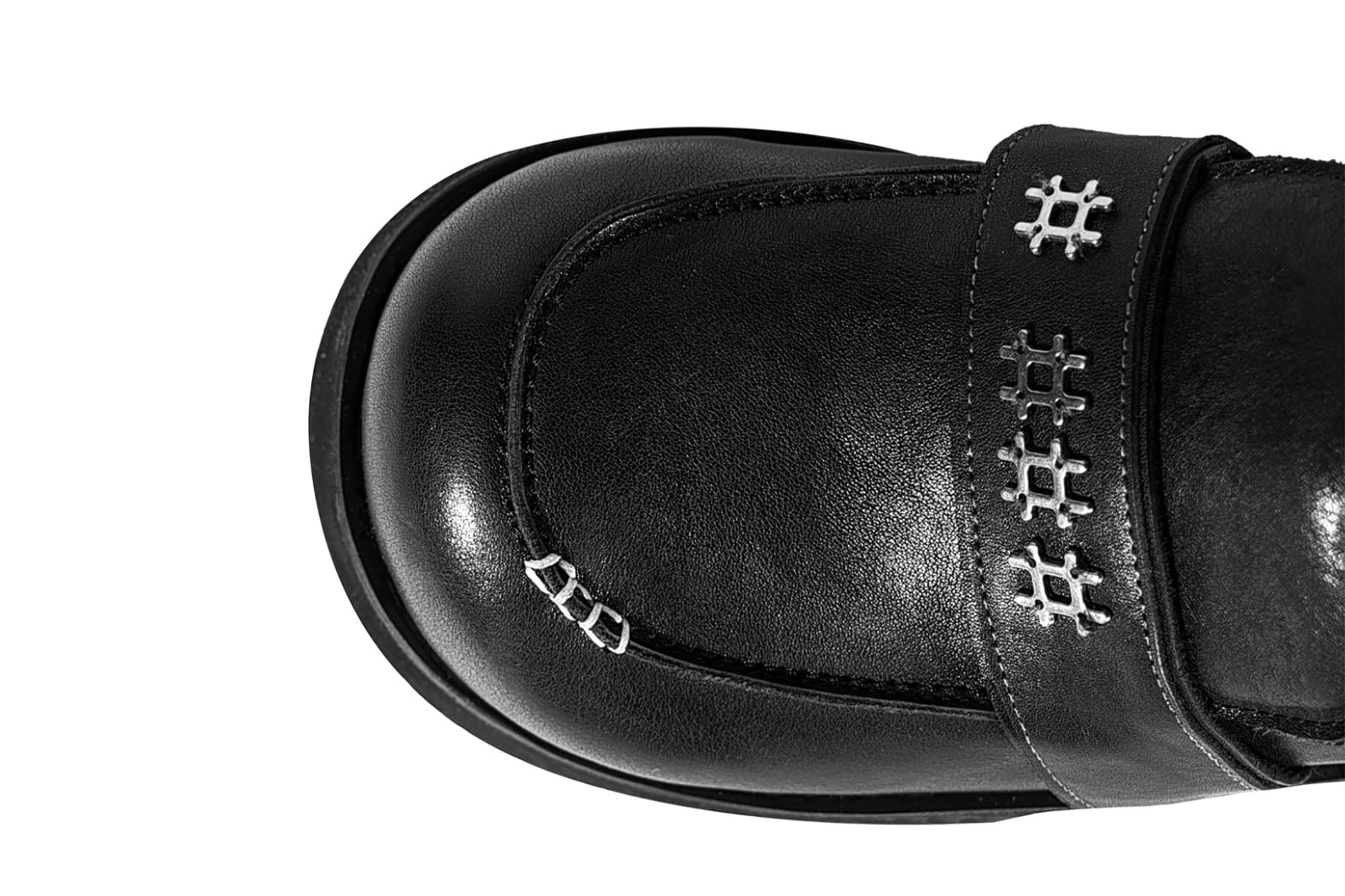 REWRITE Cowhide Chunky Sole Loafers Black, premium urban and streetwear designers apparel on PROJECTISR.com, REWRITE