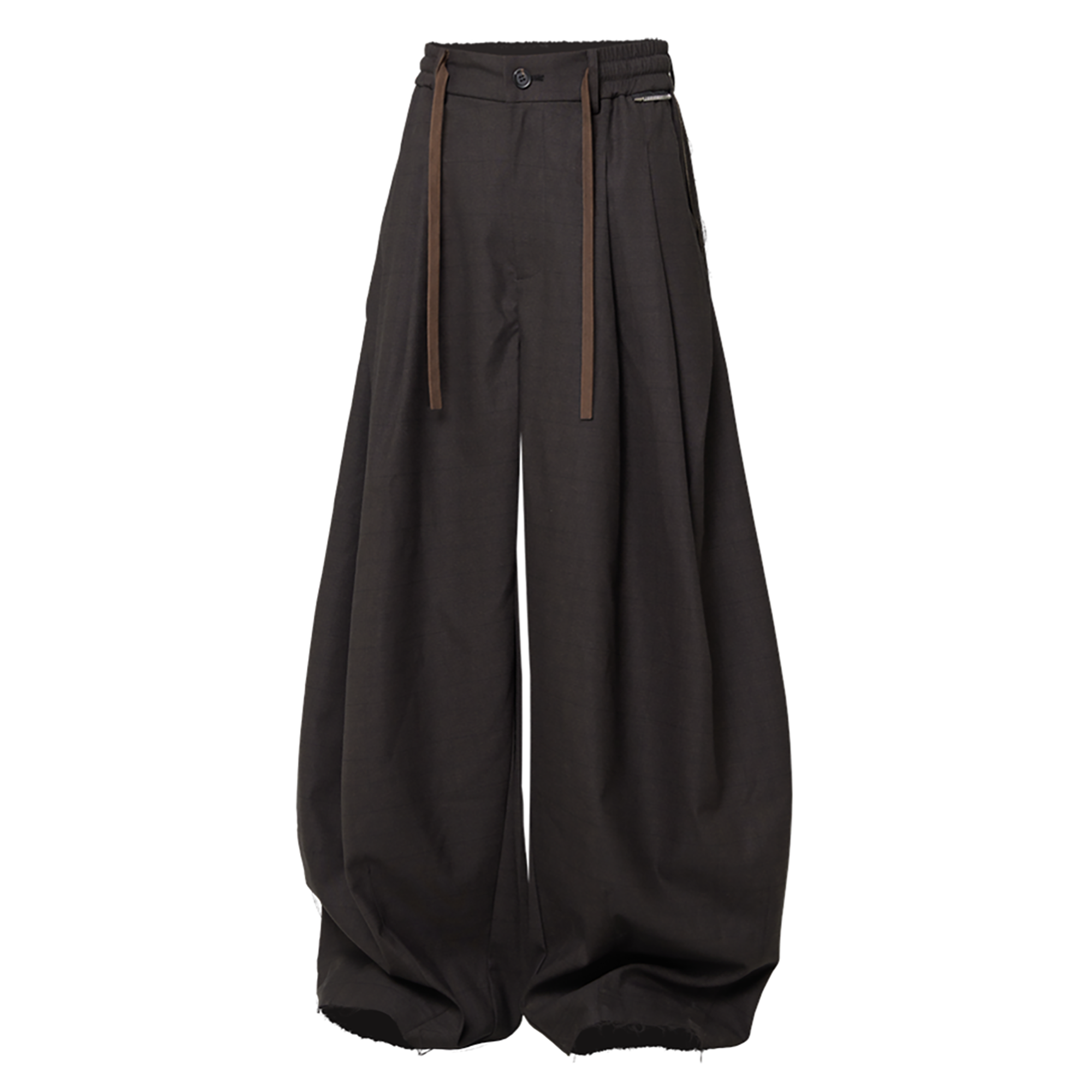 RELABEL Wrinkle-Resistant Pleated Wide-Leg Trousers