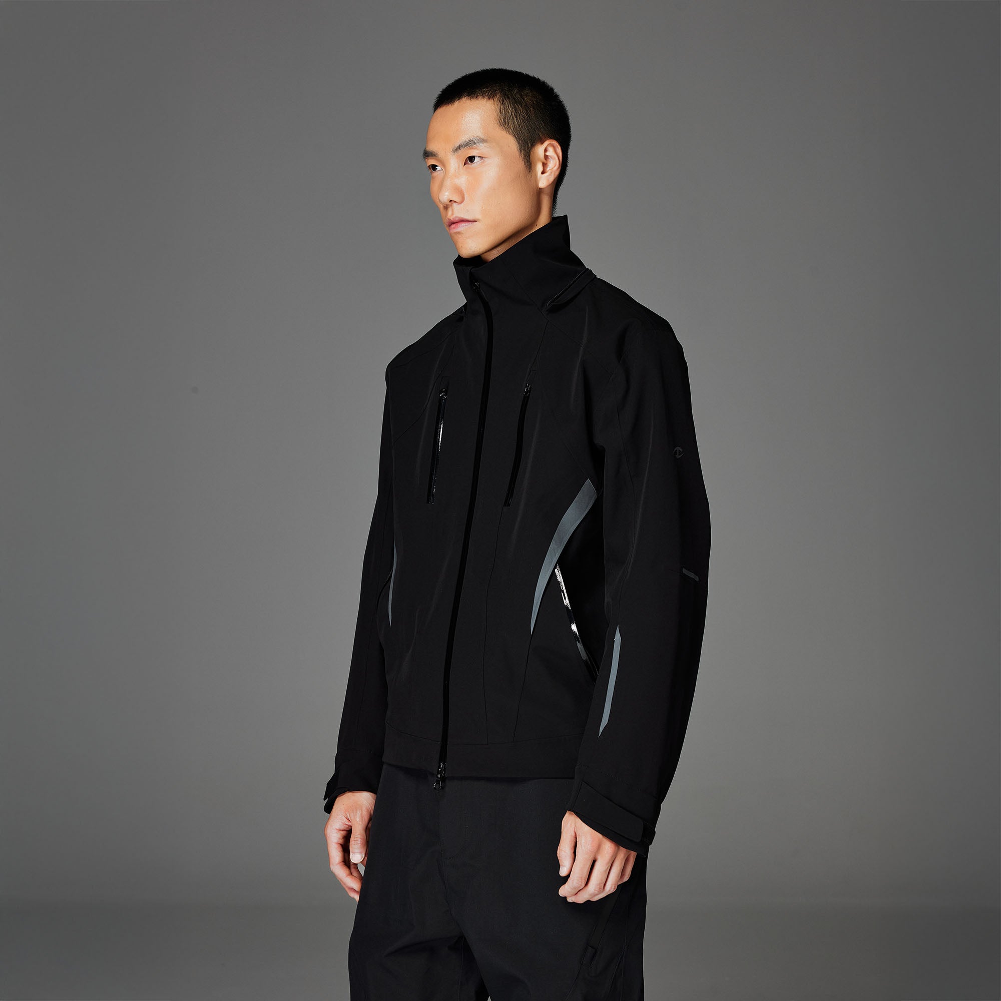 CATSSTAC Reflective Panels Tech Windbreaker Hooded Jacket, premium urban and streetwear designers apparel on PROJECTISR.com, CATSSTAC