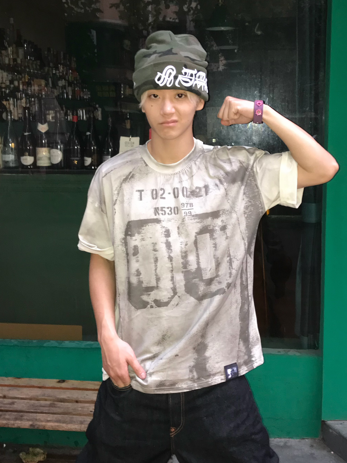 DREAM BAND Washed Gothic Graphic T-Shirt