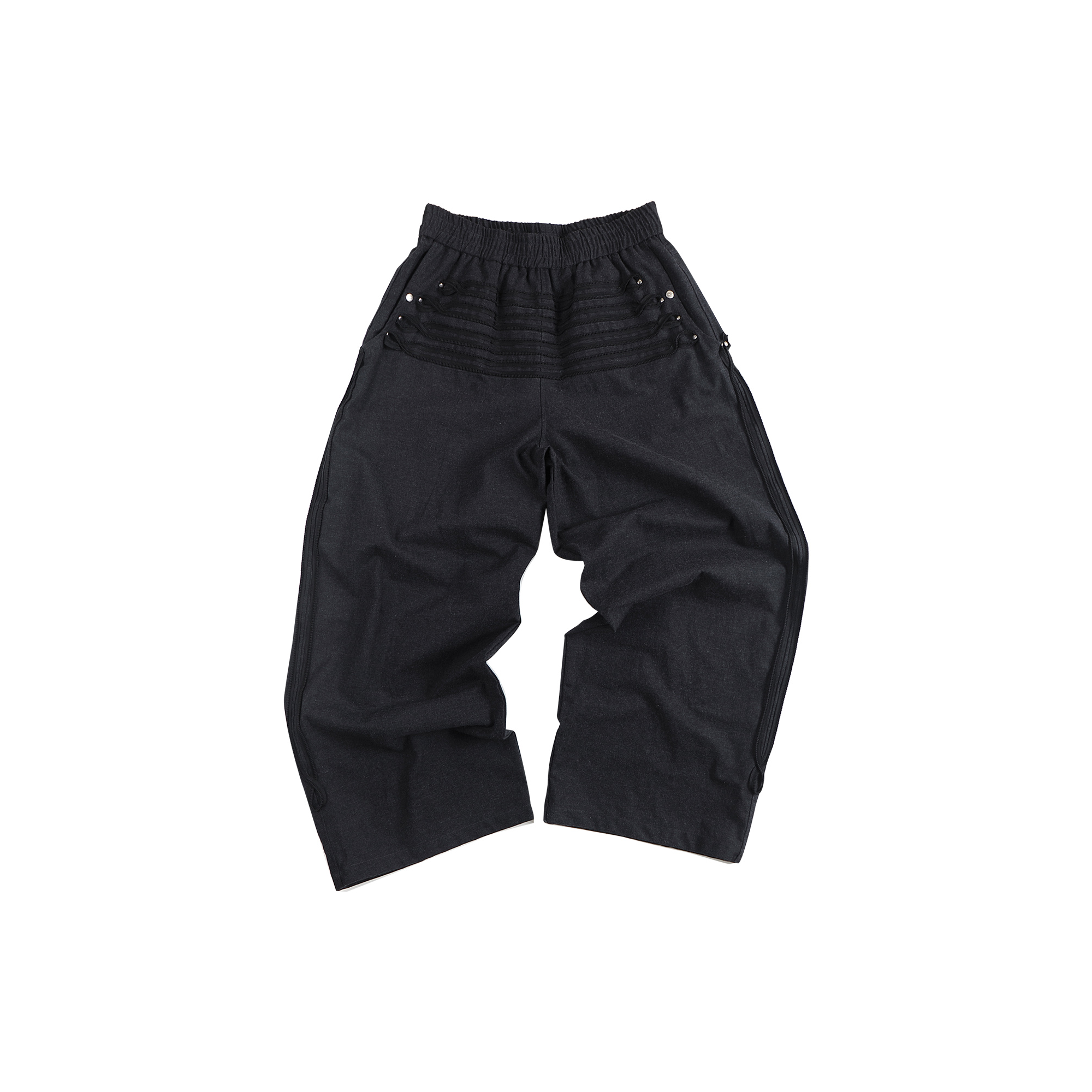 WHISTLEHUNTER Strap-Trim Tailored Trousers, premium urban and streetwear designers apparel on PROJECTISR.com, WHISTLEHUNTER
