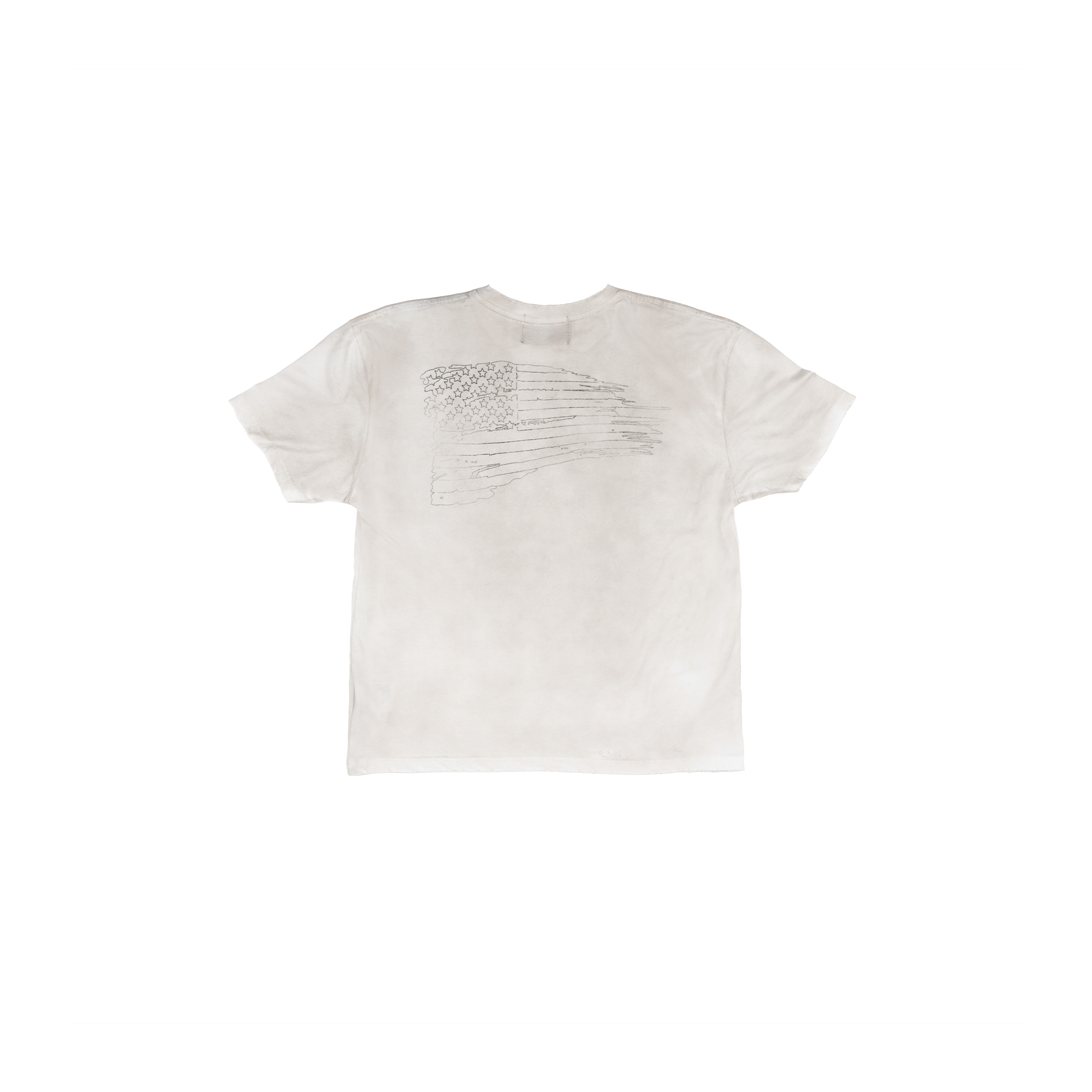 TECNINEGROUP Washed Distressed Eye Graphic T-Shirt