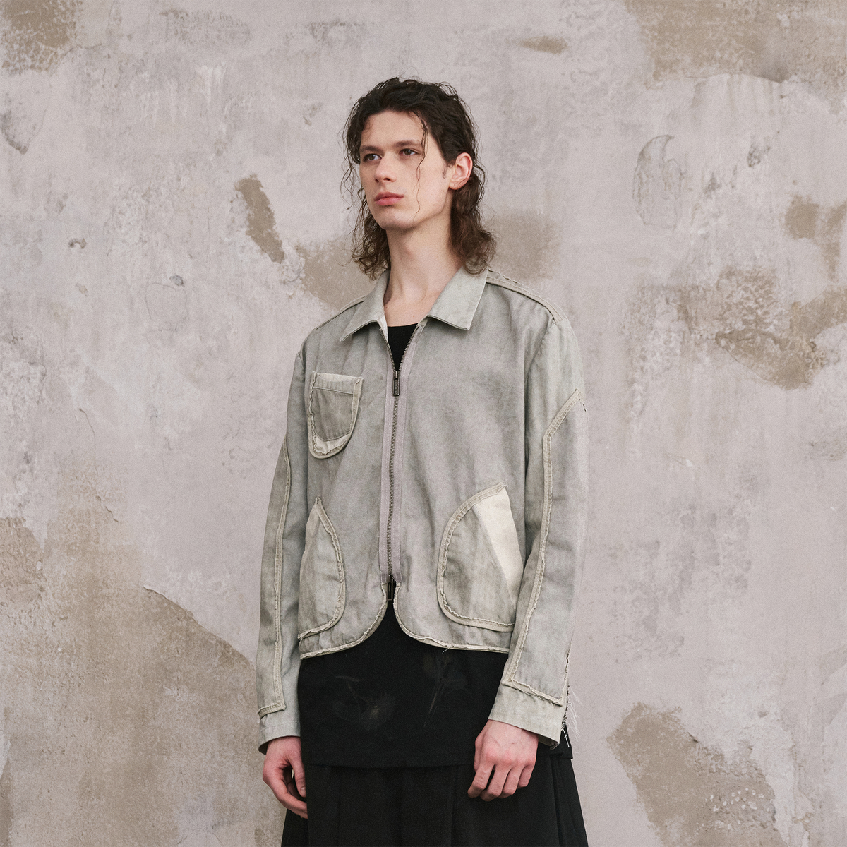 ILNya Nieternite Nifutur Paneled Lapel Double-Pocket Jacket