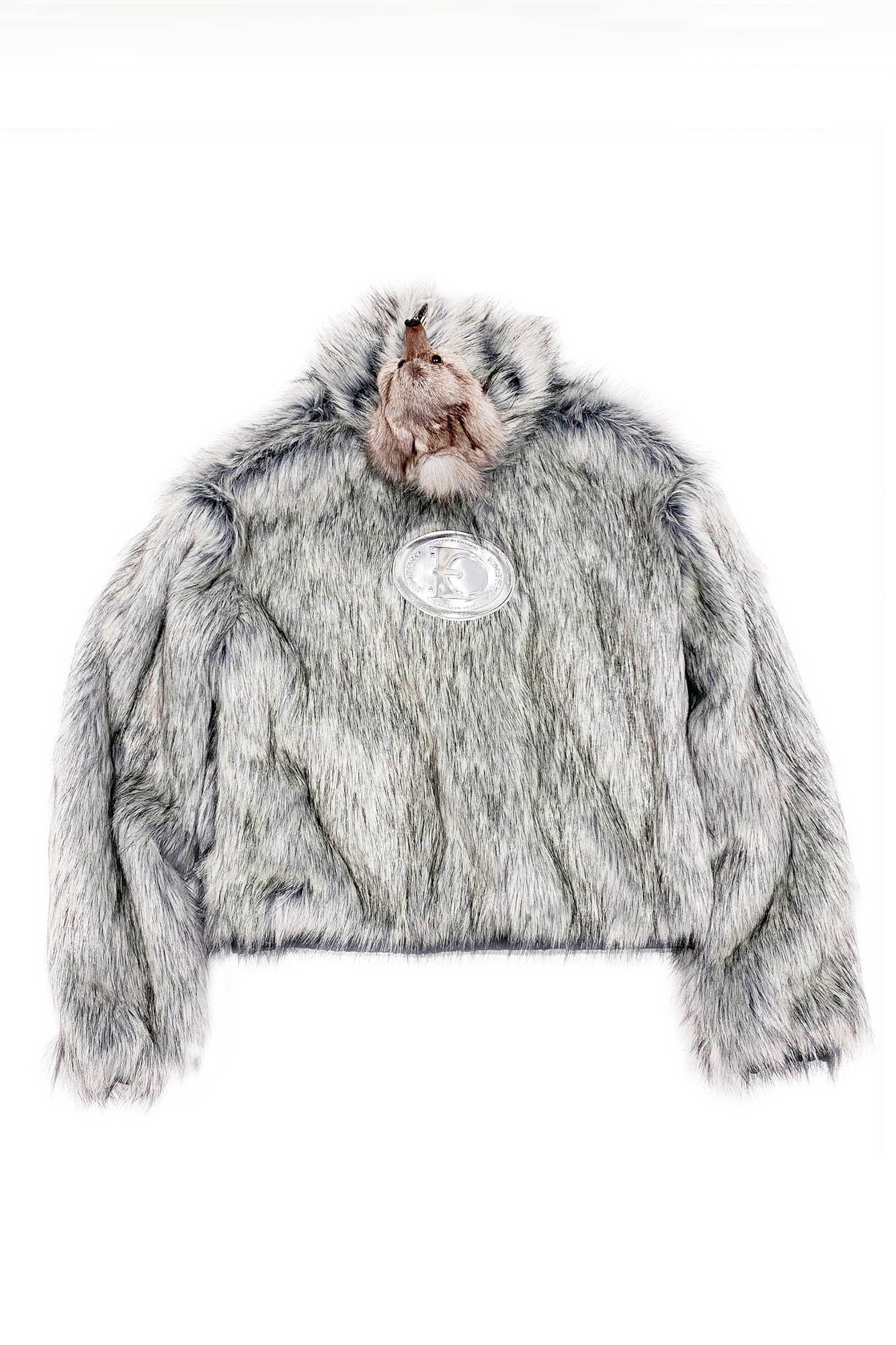 EMBRYO Detachable Beast Claw Faux Fur Hooded Jacket, premium urban and streetwear designers apparel on PROJECTISR.com, EMBRYO