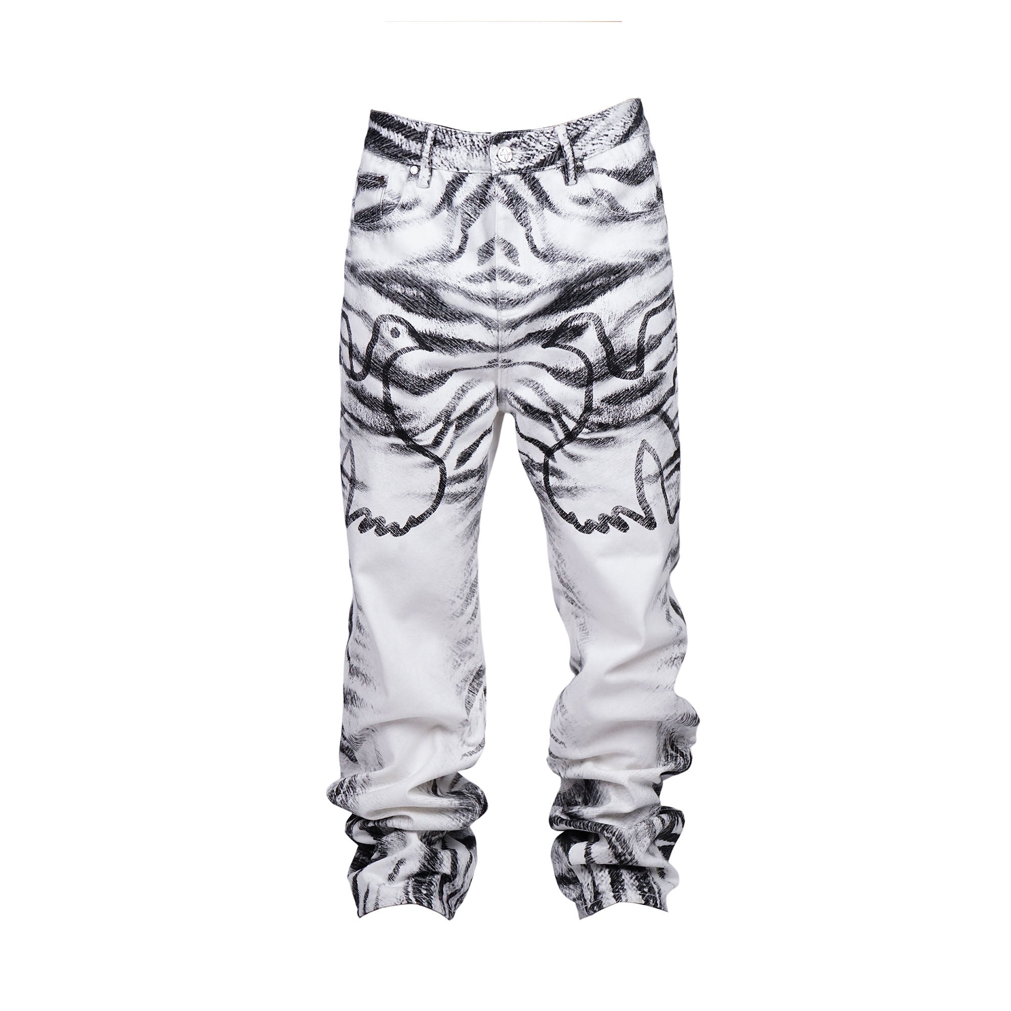 VINKID Tiger Camo Peace Dove Straight-Leg Pants
