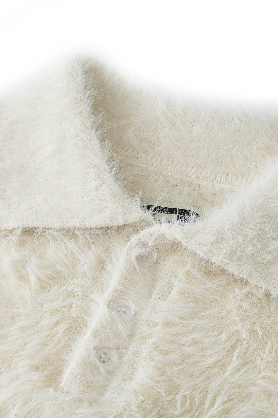 BONELESS Mohair Embroidered Logo Polo Sweater, premium urban and streetwear designers apparel on PROJECTISR.com, BONELESS