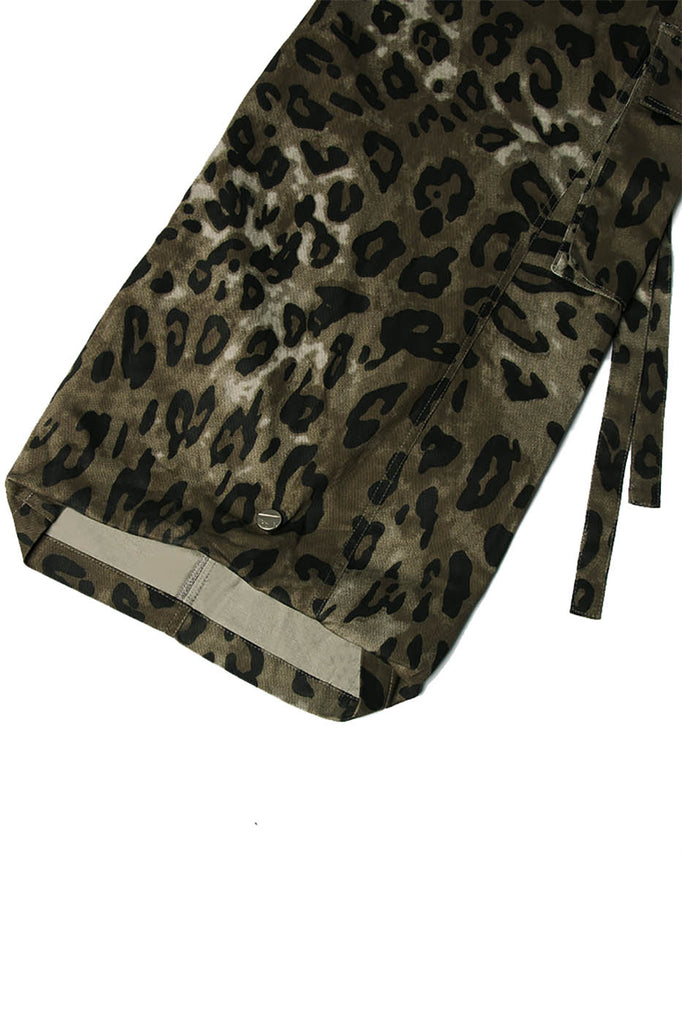 RELABEL Leopard Multi-Pocket Ribbon Cargo Pants, premium urban and streetwear designers apparel on PROJECTISR.com, RELABEL