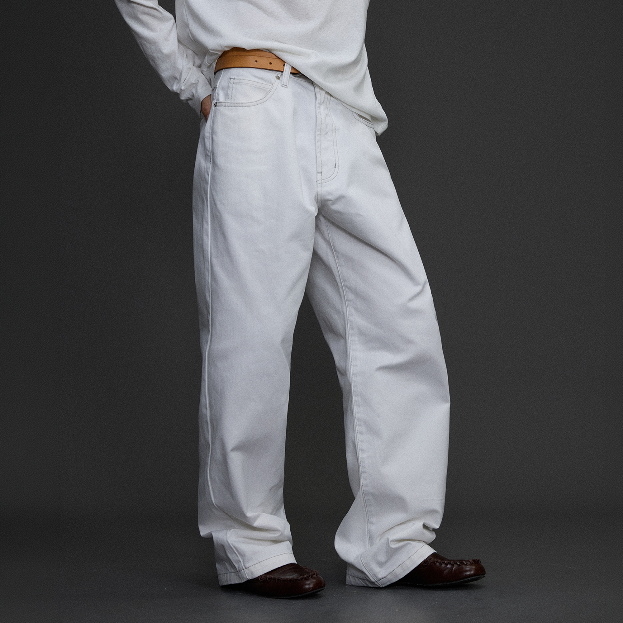 NIANJIUYIKOUER Straight-Leg Wide-Leg Pants, premium urban and streetwear designers apparel on PROJECTISR.com, NIANJIUYIKOUER