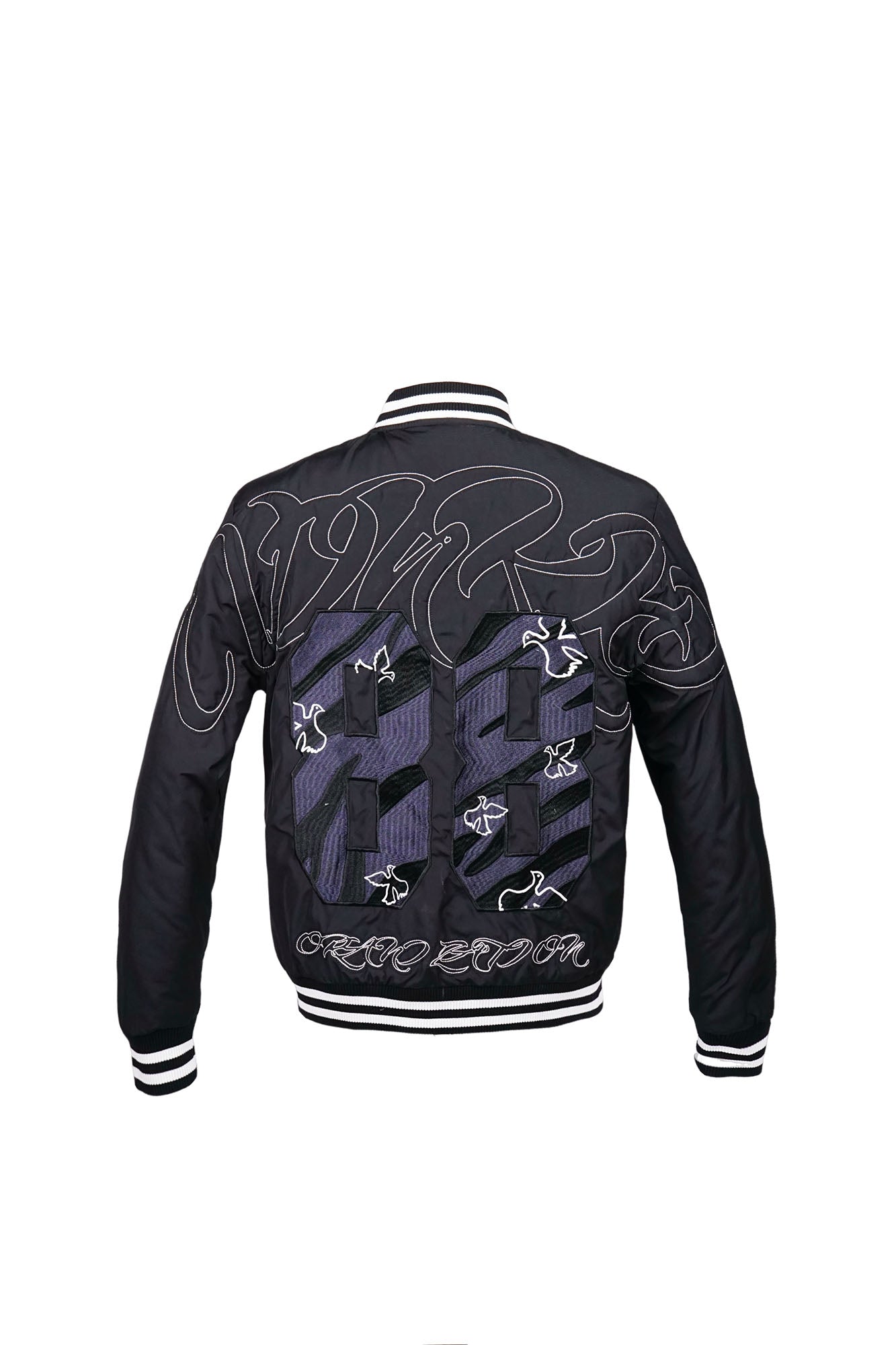 VINKID No.88 Peace Doves Padded Varsity Jacket