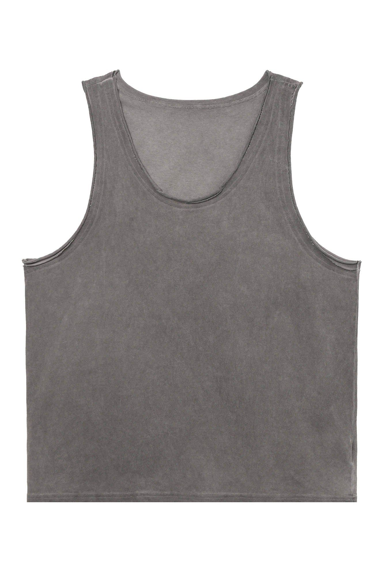 CLP Essential Washed Raw-Edge Tank Top, premium urban and streetwear designers apparel on PROJECTISR.com, CLP