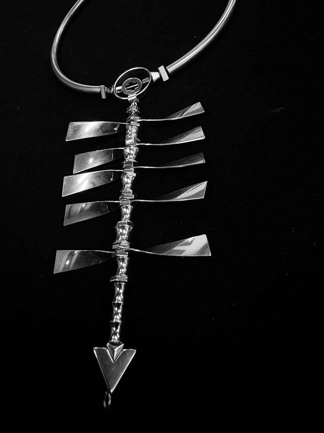 ILLUSORY Spine Necklace, premium urban and streetwear designers apparel on PROJECTISR.com, ILLUSORY