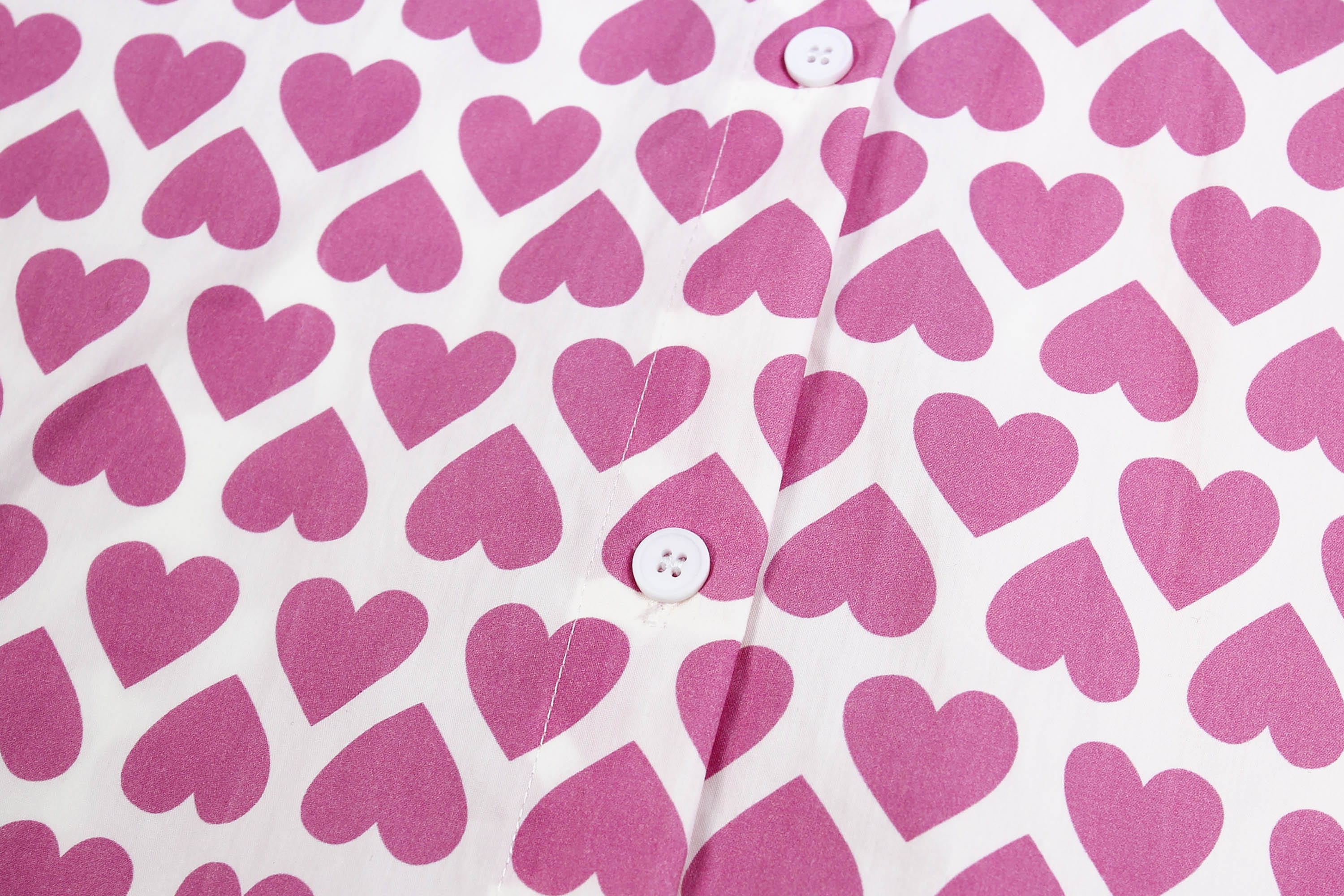 CLP Pink Heart Full-Print Shirt