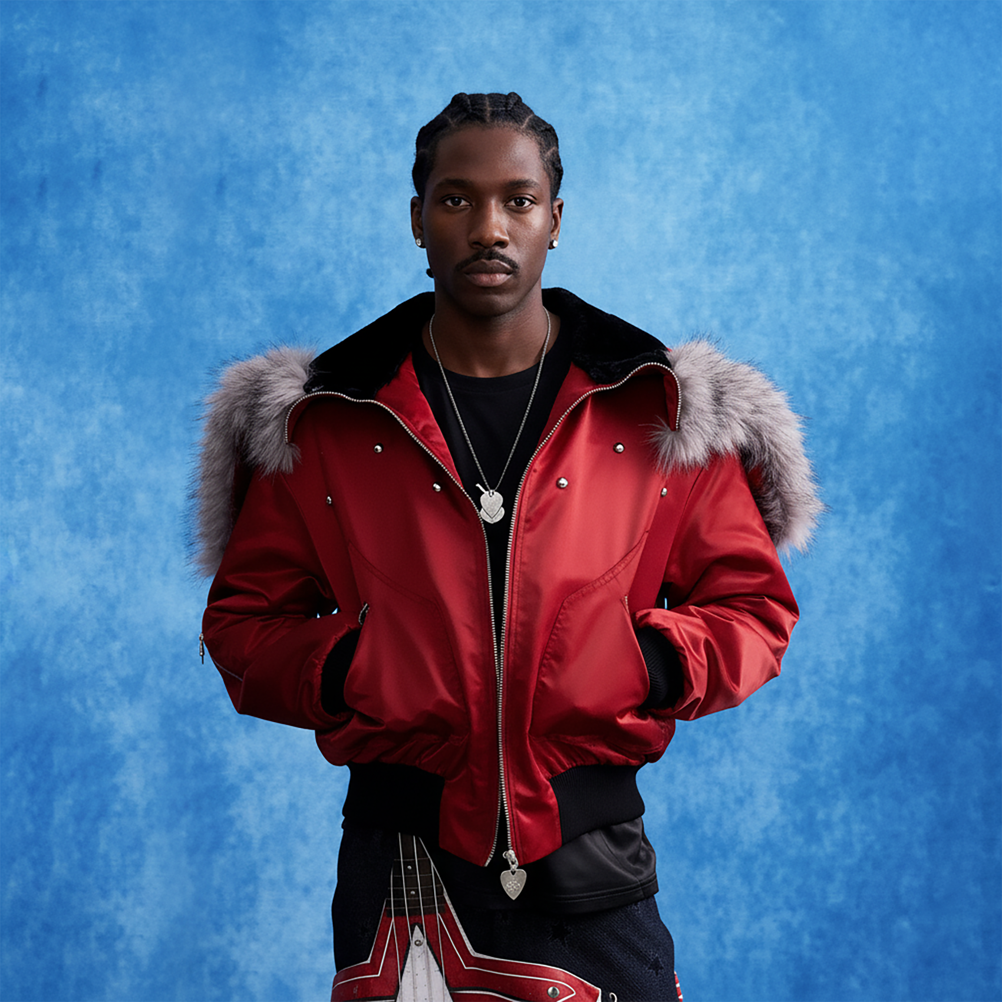 OIPWORD Studded Convertible Hood Nylon Puffer Jacket