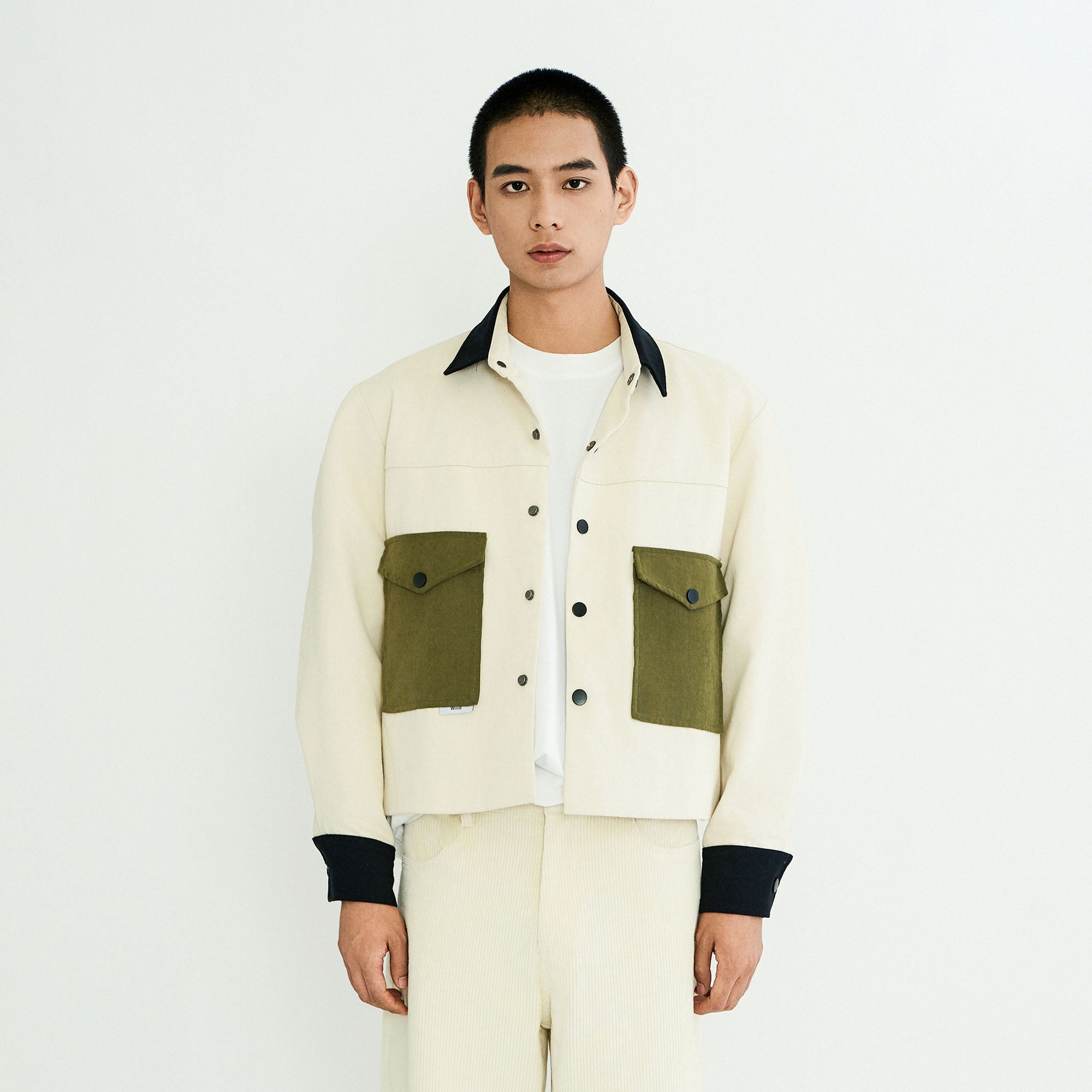 WIID Contrast Utility Pocket Barn Jacket, premium urban and streetwear designers apparel on PROJECTISR.com, WIID
