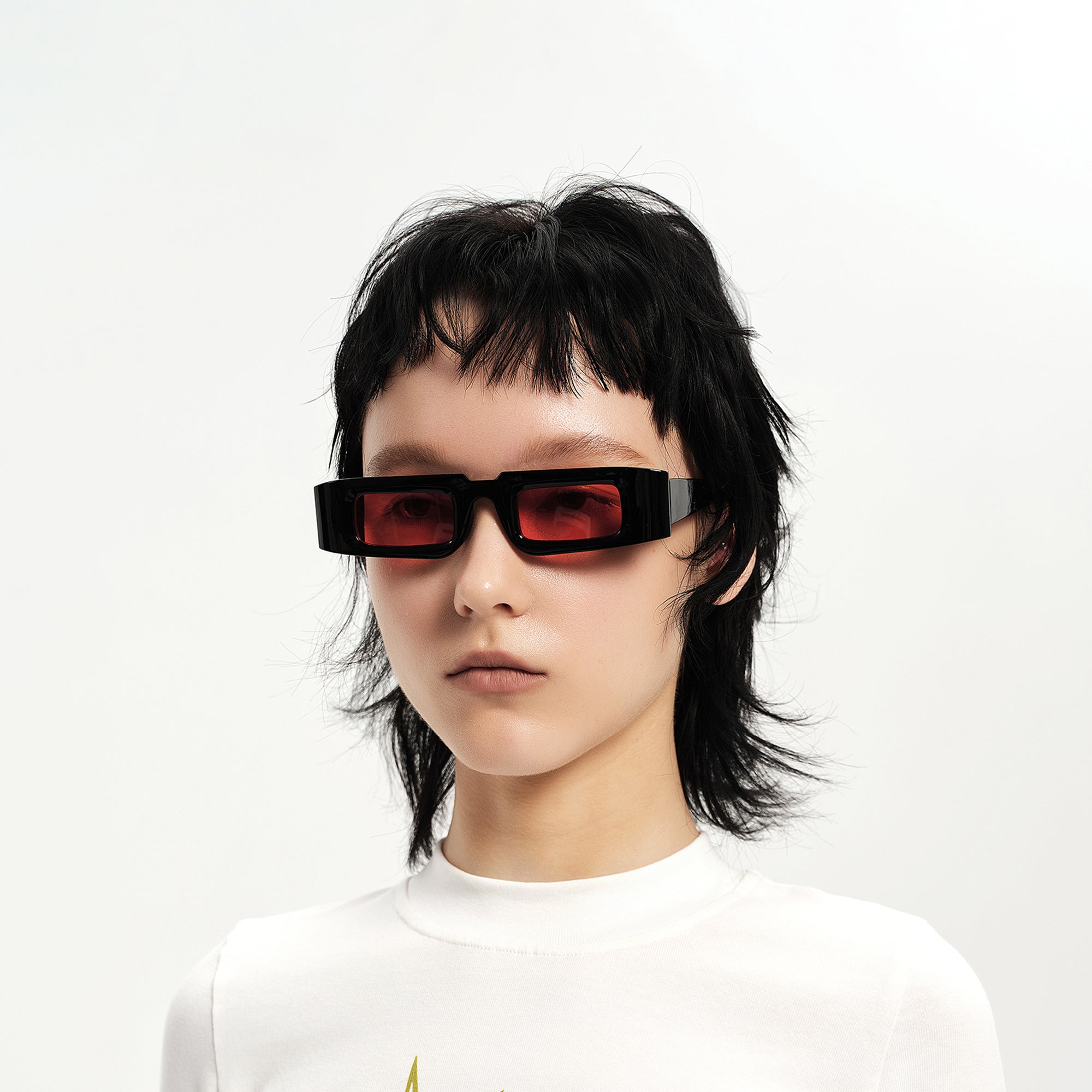 DAMAGE ASIA OPTICALS The Square Bold Frame Sunglasses