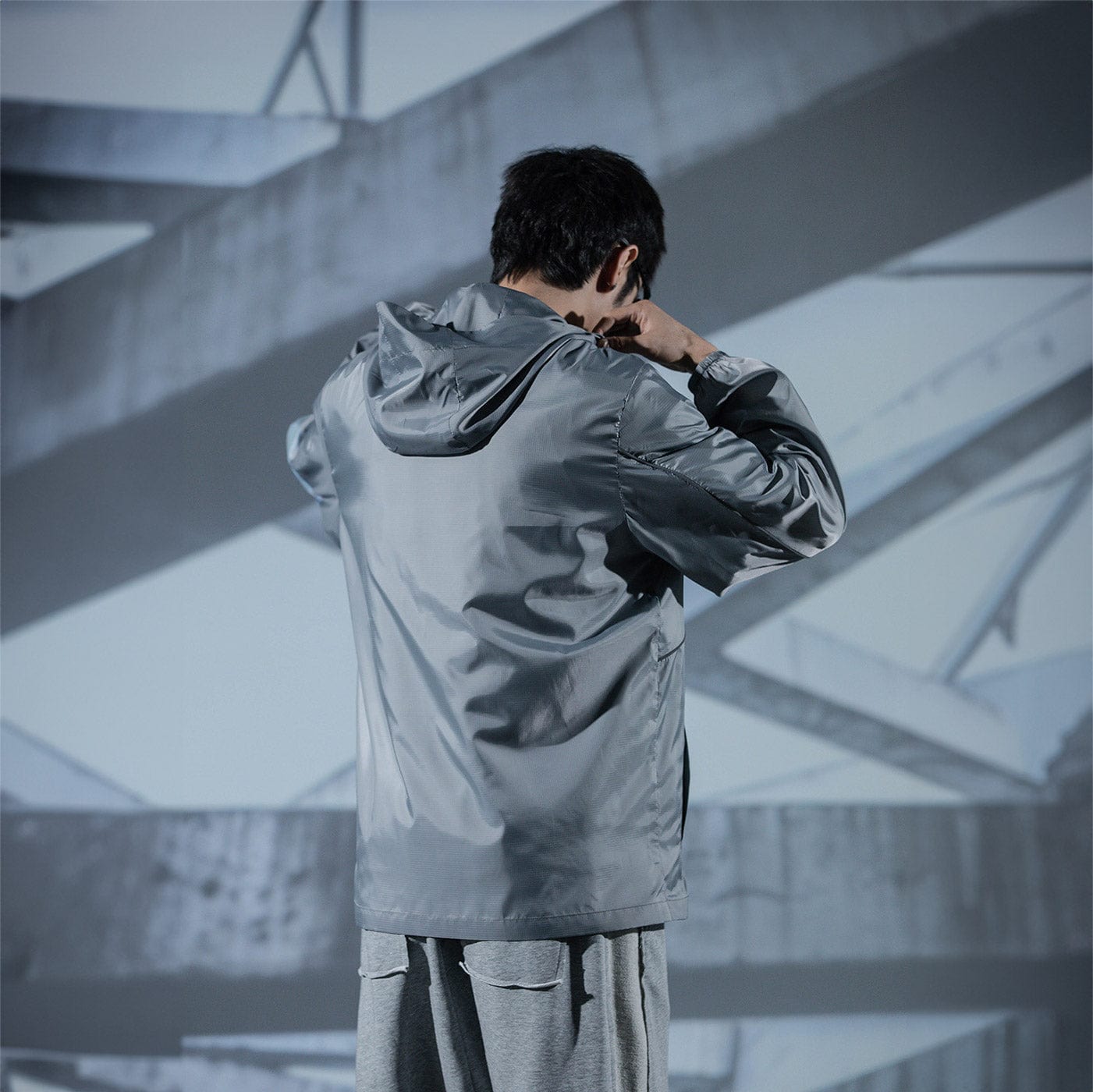 ENSHADOWER Modern Reflective Stripes Jacket, premium urban and streetwear designers apparel on PROJECTISR.com, ENSHADOWER