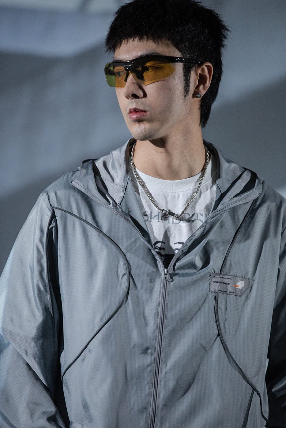 ENSHADOWER Modern Reflective Stripes Jacket, premium urban and streetwear designers apparel on PROJECTISR.com, ENSHADOWER