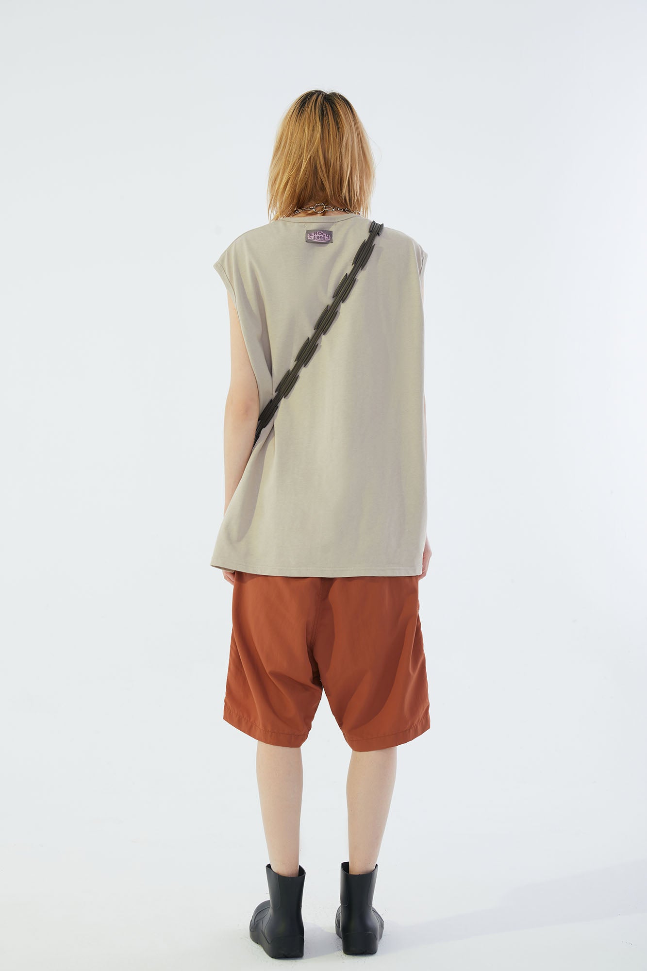 ERROR CODE ROBT Portrait Graphic Mesh Lining Sleeveless Tee, premium urban and streetwear designers apparel on PROJECTISR.com, ERROR CODE ROBOT