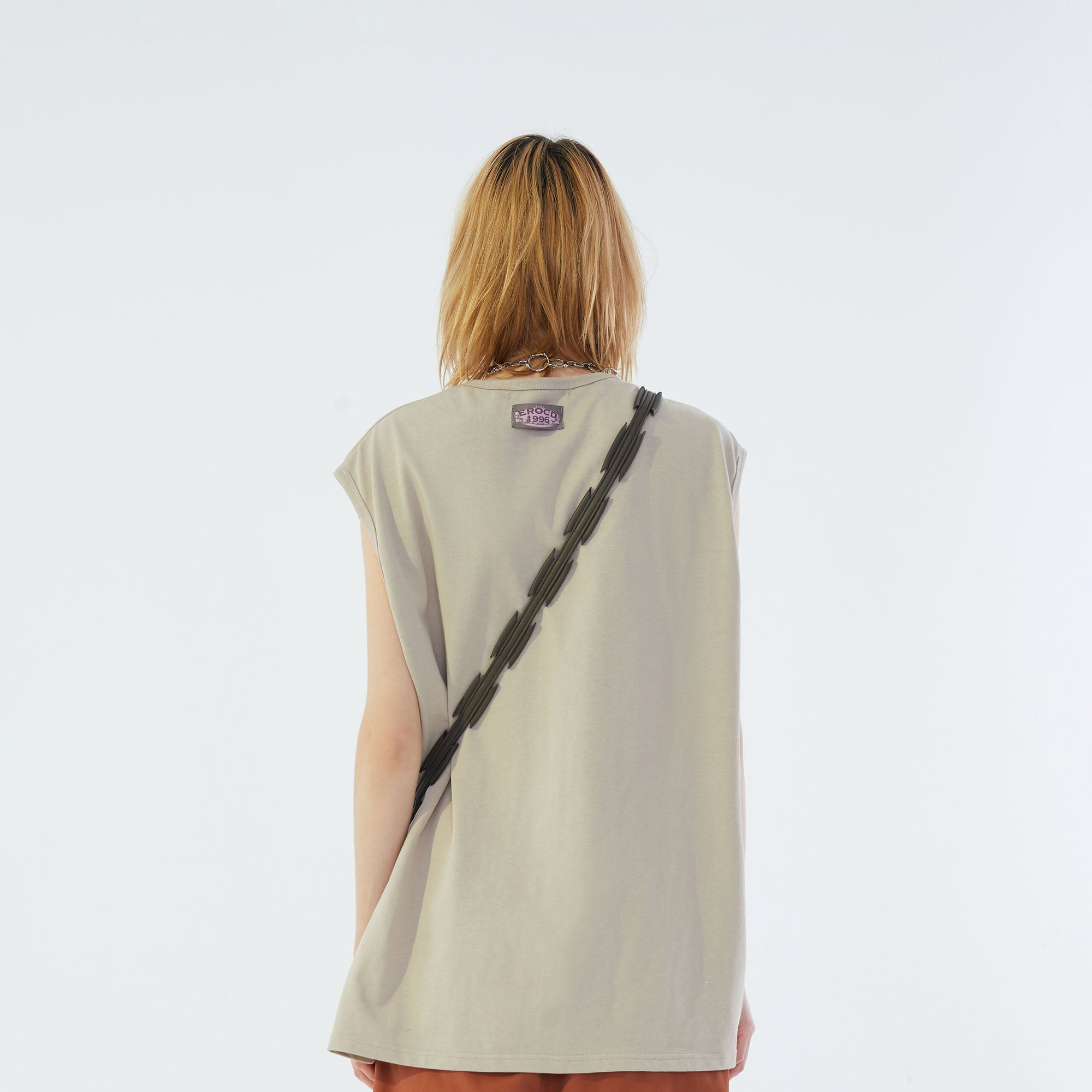 ERROR CODE ROBT Portrait Graphic Mesh Lining Sleeveless Tee, premium urban and streetwear designers apparel on PROJECTISR.com, ERROR CODE ROBOT