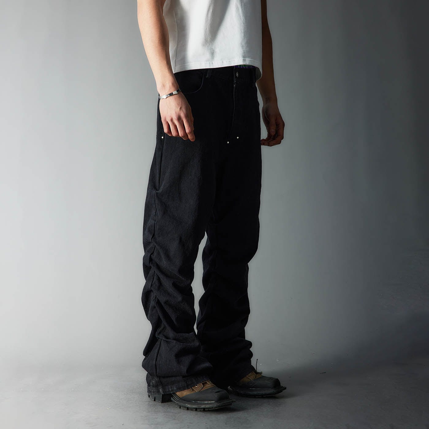 WHISTLEHUNTER Washed Stacked Jeans, premium urban and streetwear designers apparel on PROJECTISR.com, WHISTLEHUNTER