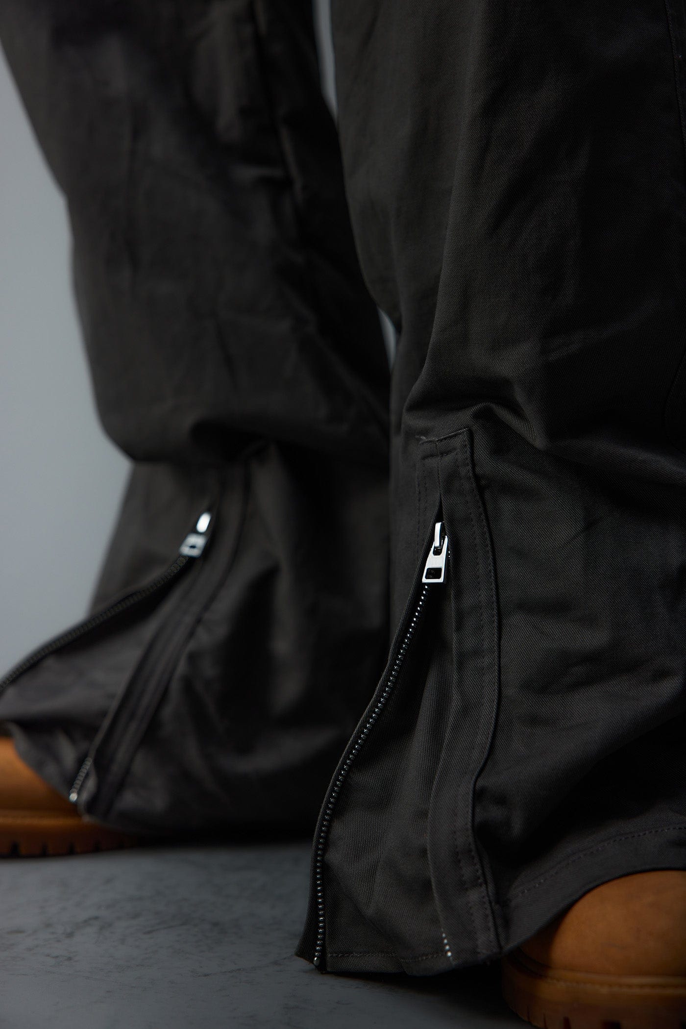 WHISTLEHUNTER Multi-Pocket Zipper Flared Cargo Pants, premium urban and streetwear designers apparel on PROJECTISR.com, WHISTLEHUNTER