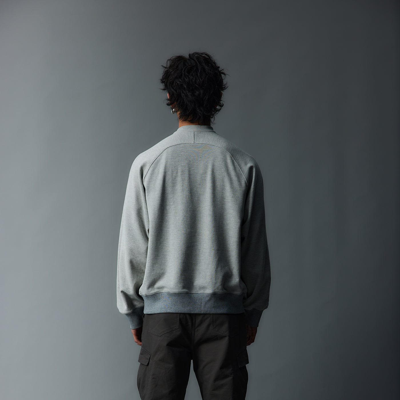 WHISTLEHUNTER Asymmetrical Zipper Rivet Mock Neck Long Sleeve T-Shirt, premium urban and streetwear designers apparel on PROJECTISR.com, WHISTLEHUNTER