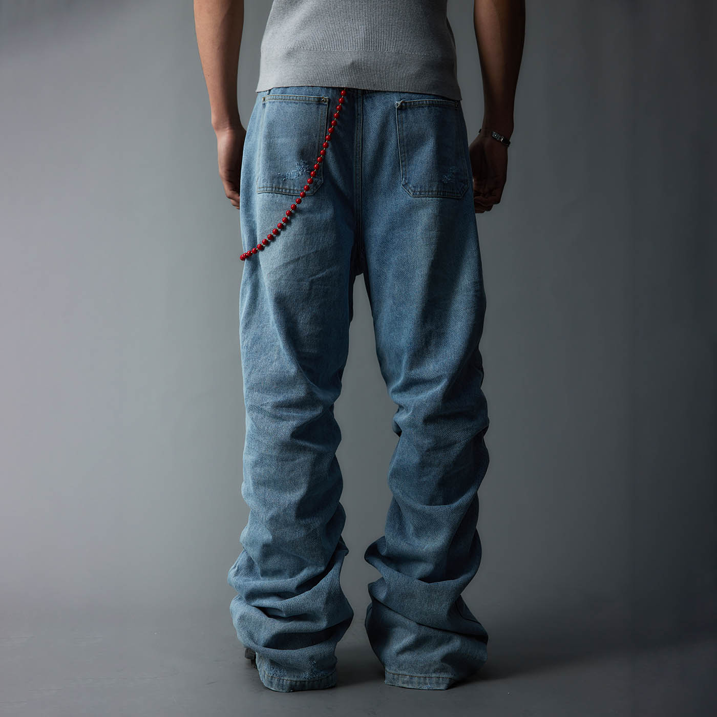 WHISTLEHUNTER Washed Stacked Jeans, premium urban and streetwear designers apparel on PROJECTISR.com, WHISTLEHUNTER