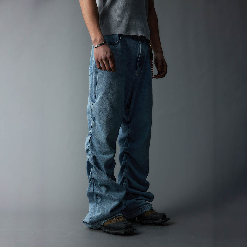 WHISTLEHUNTER Washed Stacked Jeans, premium urban and streetwear designers apparel on PROJECTISR.com, WHISTLEHUNTER