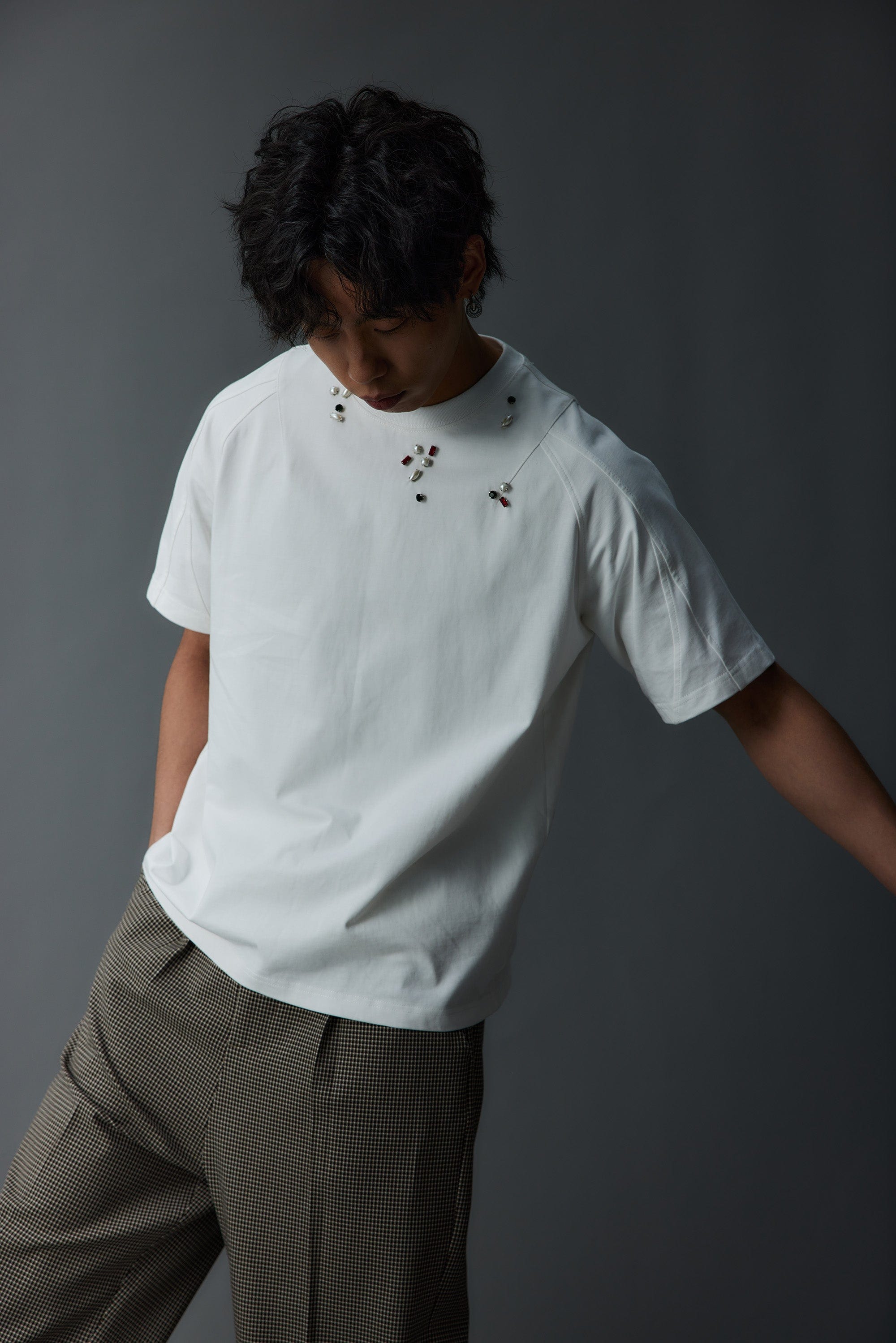 WHISTLEHUNTER Deconstructed Asymmetrical Gems T-Shirt