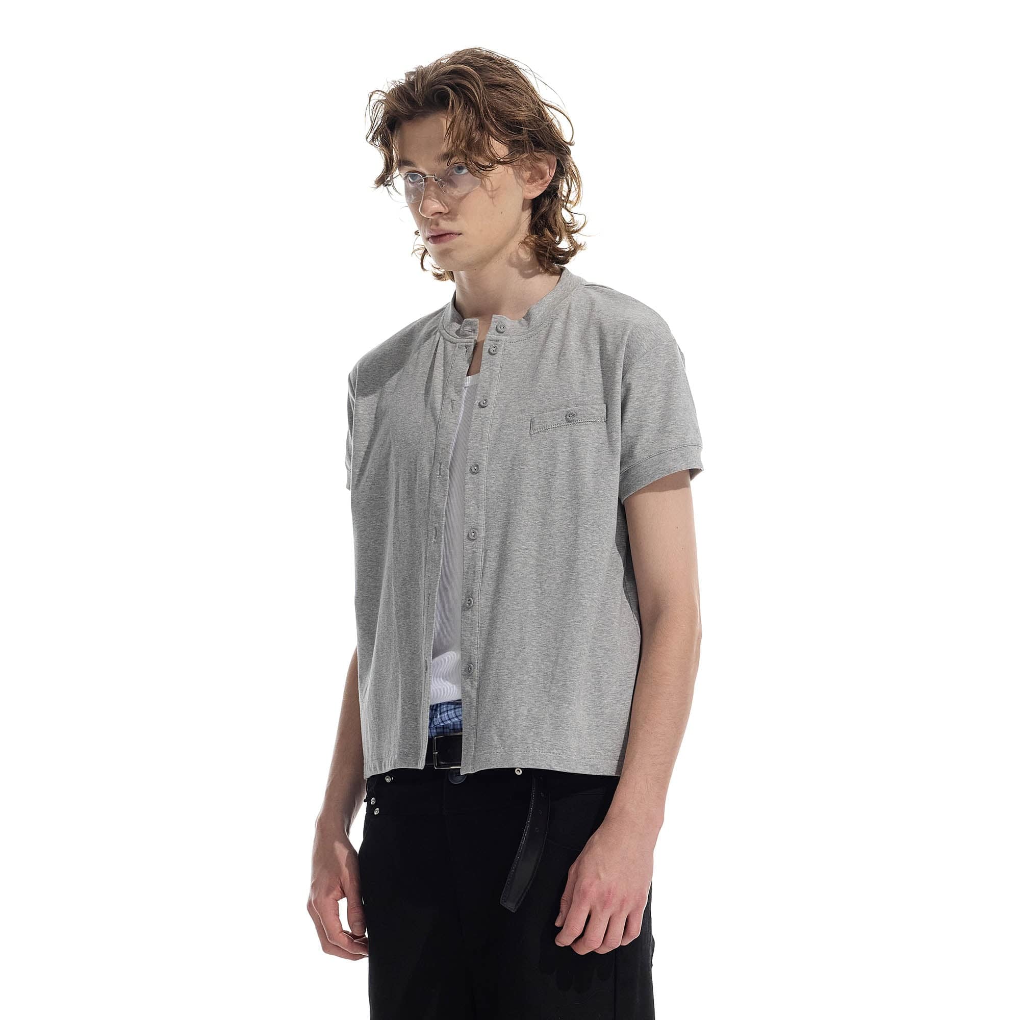 WHISTLEHUNTER Essential Wool-Blended Pocket Short-Sleeve Cardigan, premium urban and streetwear designers apparel on PROJECTISR.com, WHISTLEHUNTER