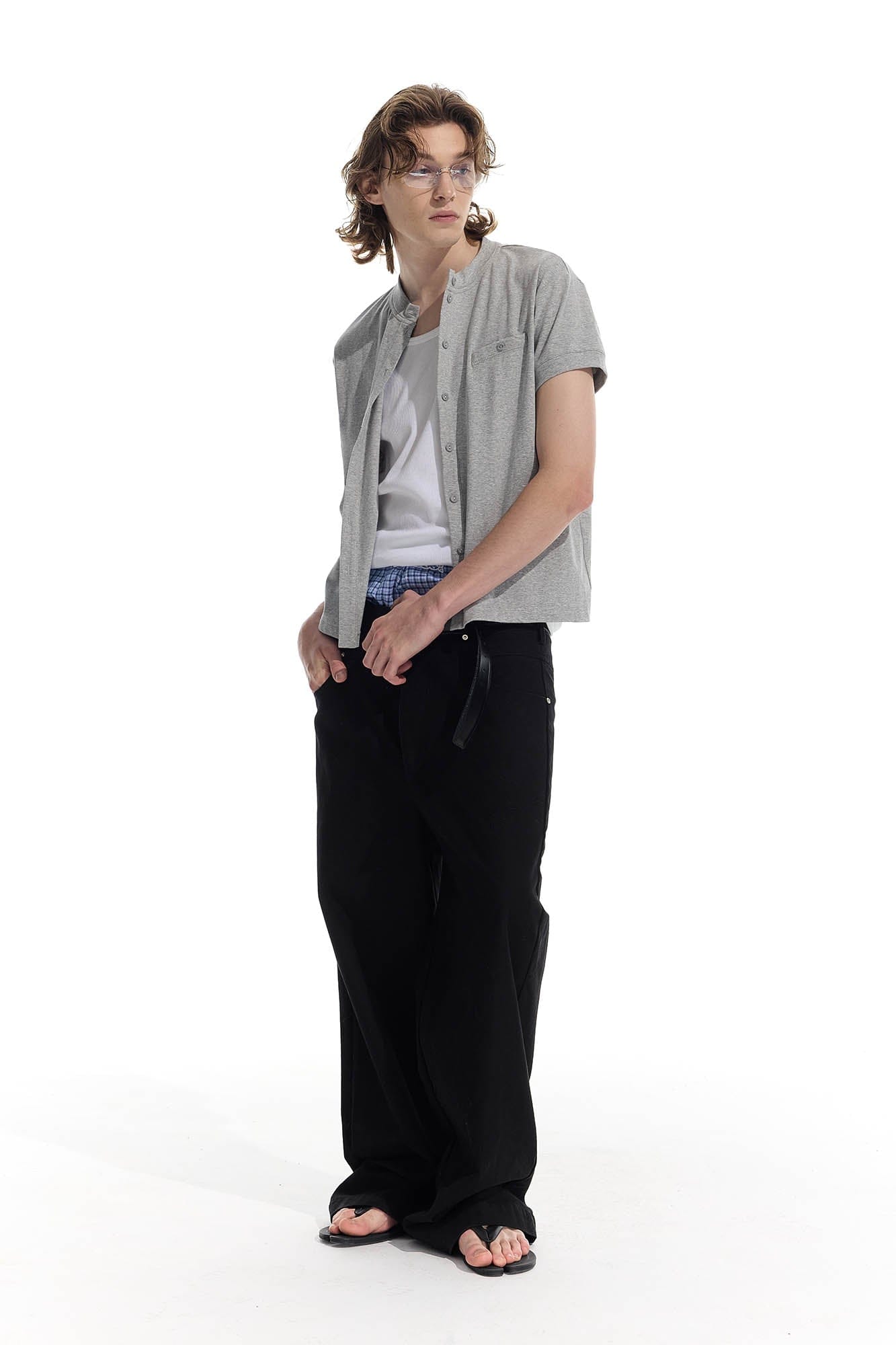 WHISTLEHUNTER Essential Wool-Blended Pocket Short-Sleeve Cardigan, premium urban and streetwear designers apparel on PROJECTISR.com, WHISTLEHUNTER