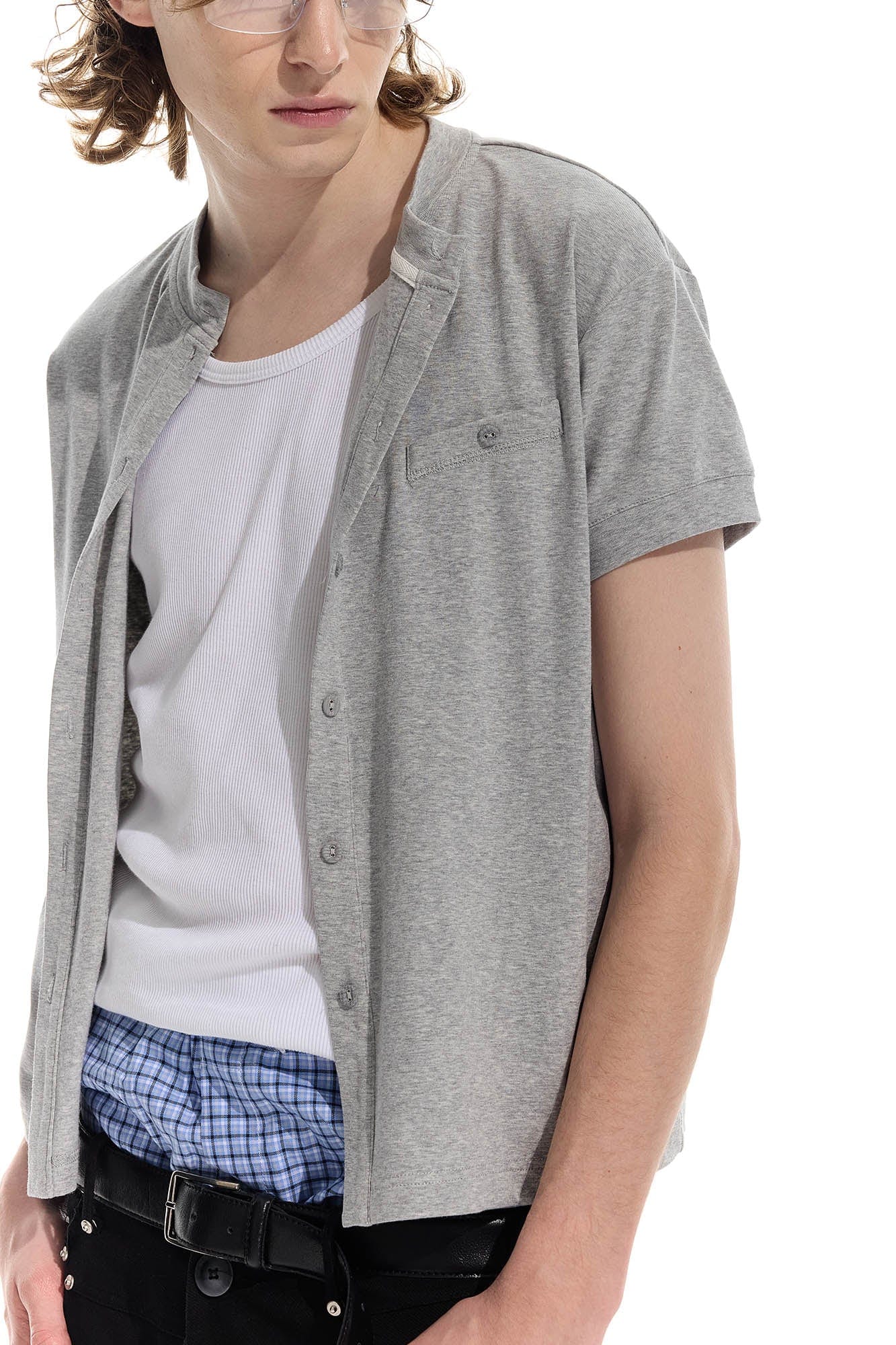 WHISTLEHUNTER Essential Wool-Blended Pocket Short-Sleeve Cardigan, premium urban and streetwear designers apparel on PROJECTISR.com, WHISTLEHUNTER
