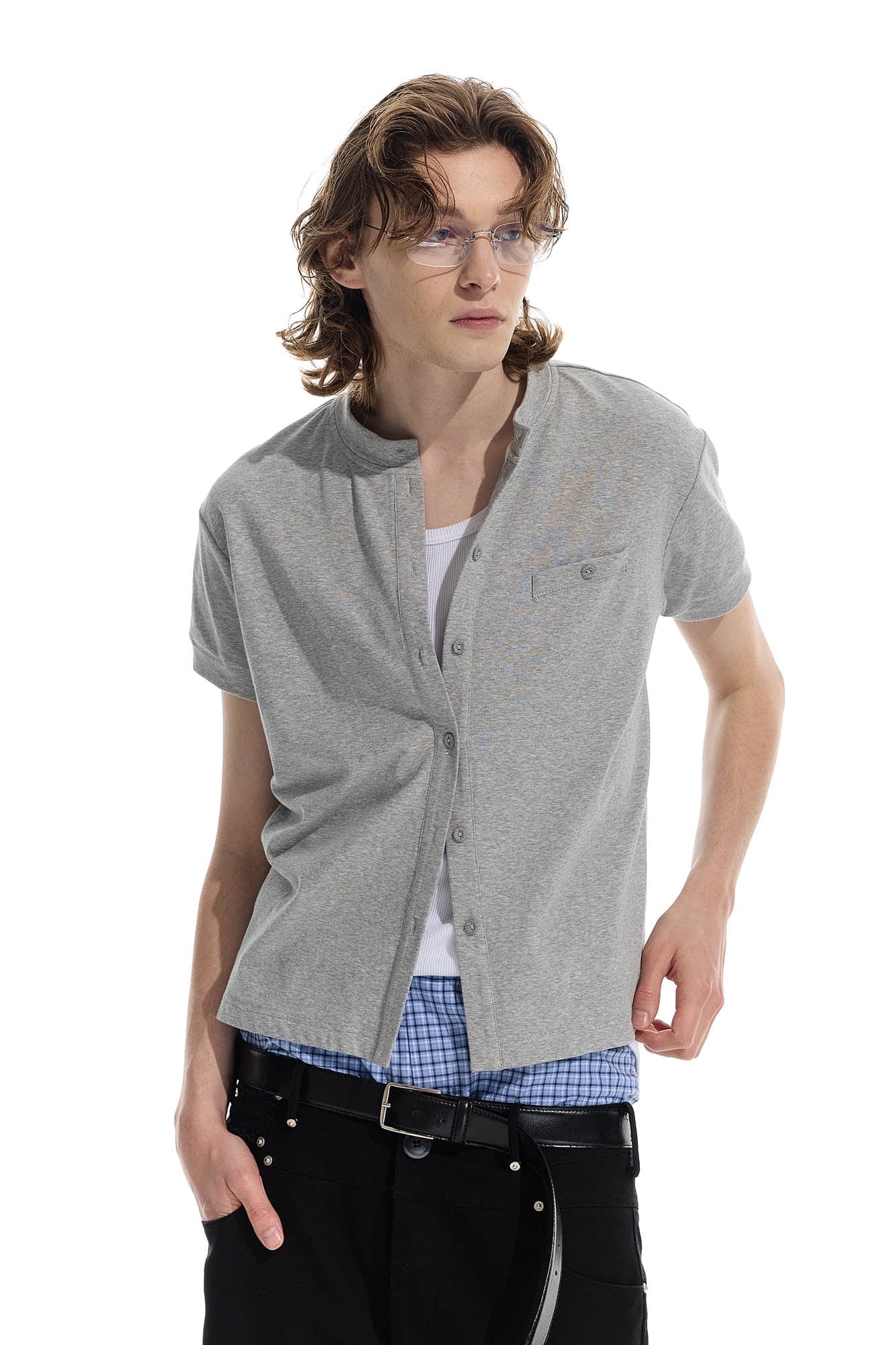 WHISTLEHUNTER Essential Wool-Blended Pocket Short-Sleeve Cardigan, premium urban and streetwear designers apparel on PROJECTISR.com, WHISTLEHUNTER
