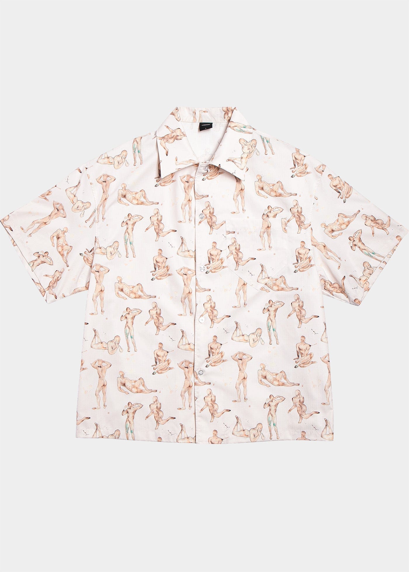 LEONSENSE Modern Body Full-Print Half Shirt