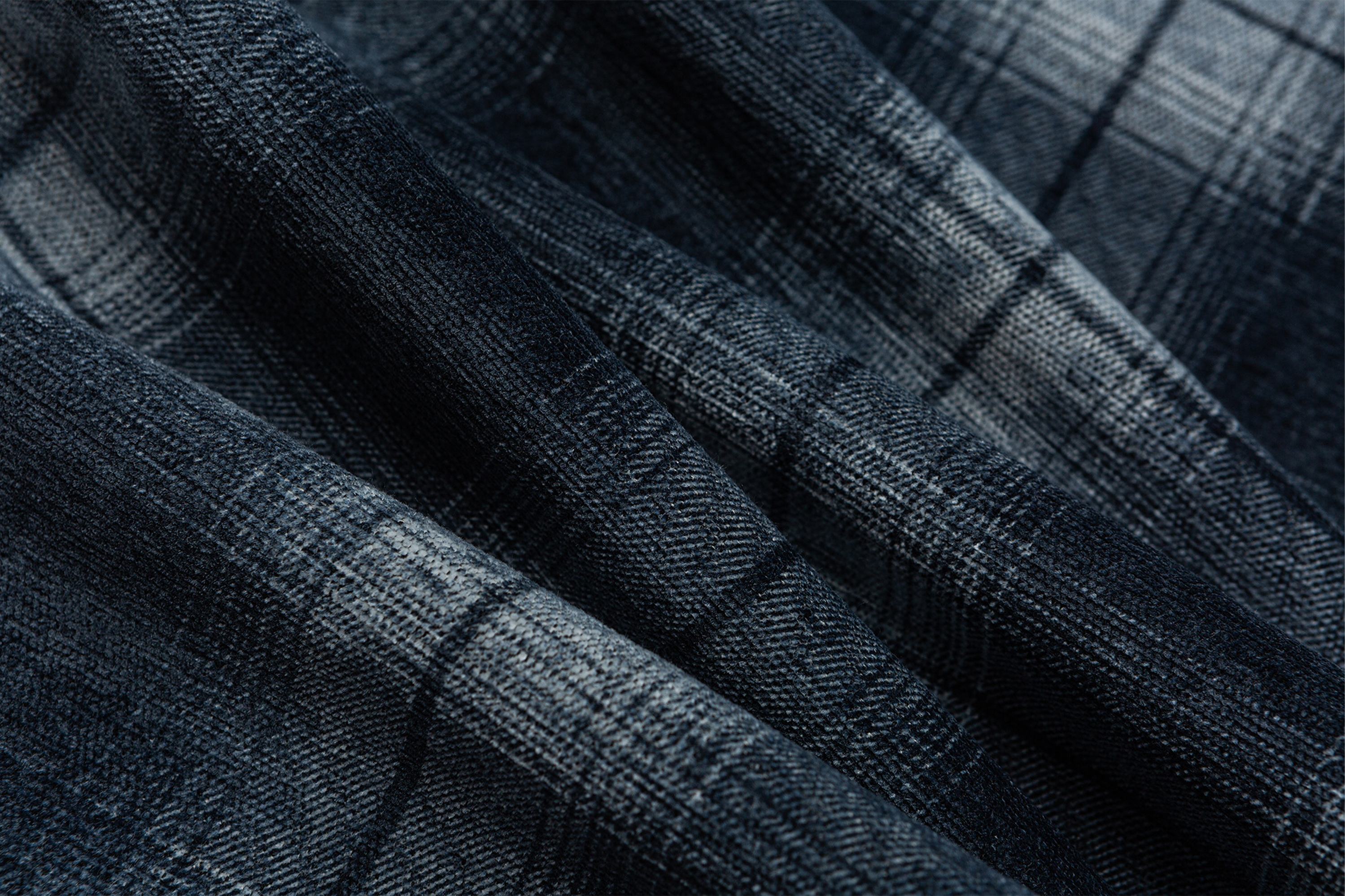 ME DA IGUAL Washed Plaid Tappered Pants Gray