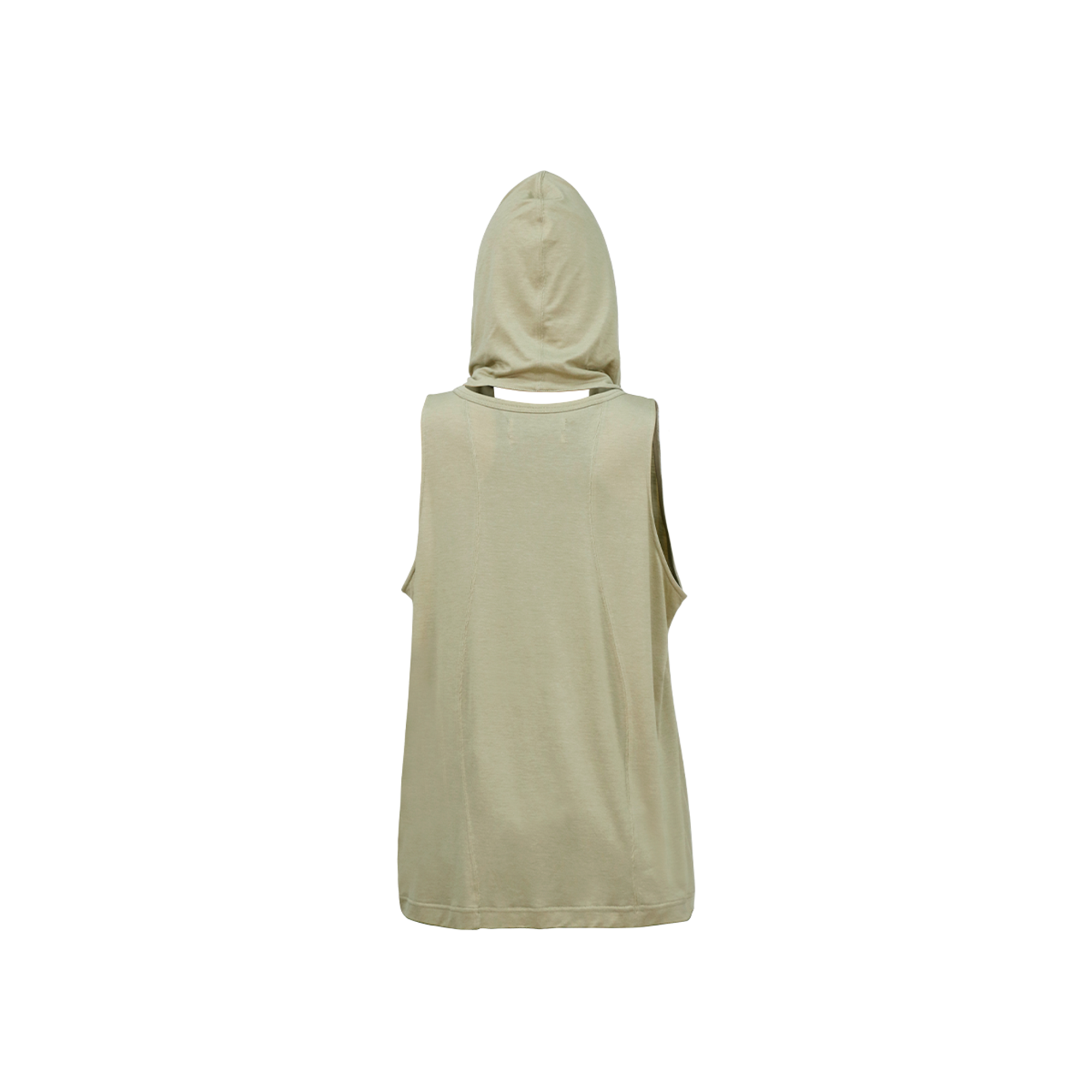 RELABEL Tencel Wool Hooded Ruched Tank Top, premium urban and streetwear designers apparel on PROJECTISR.com, RELABEL