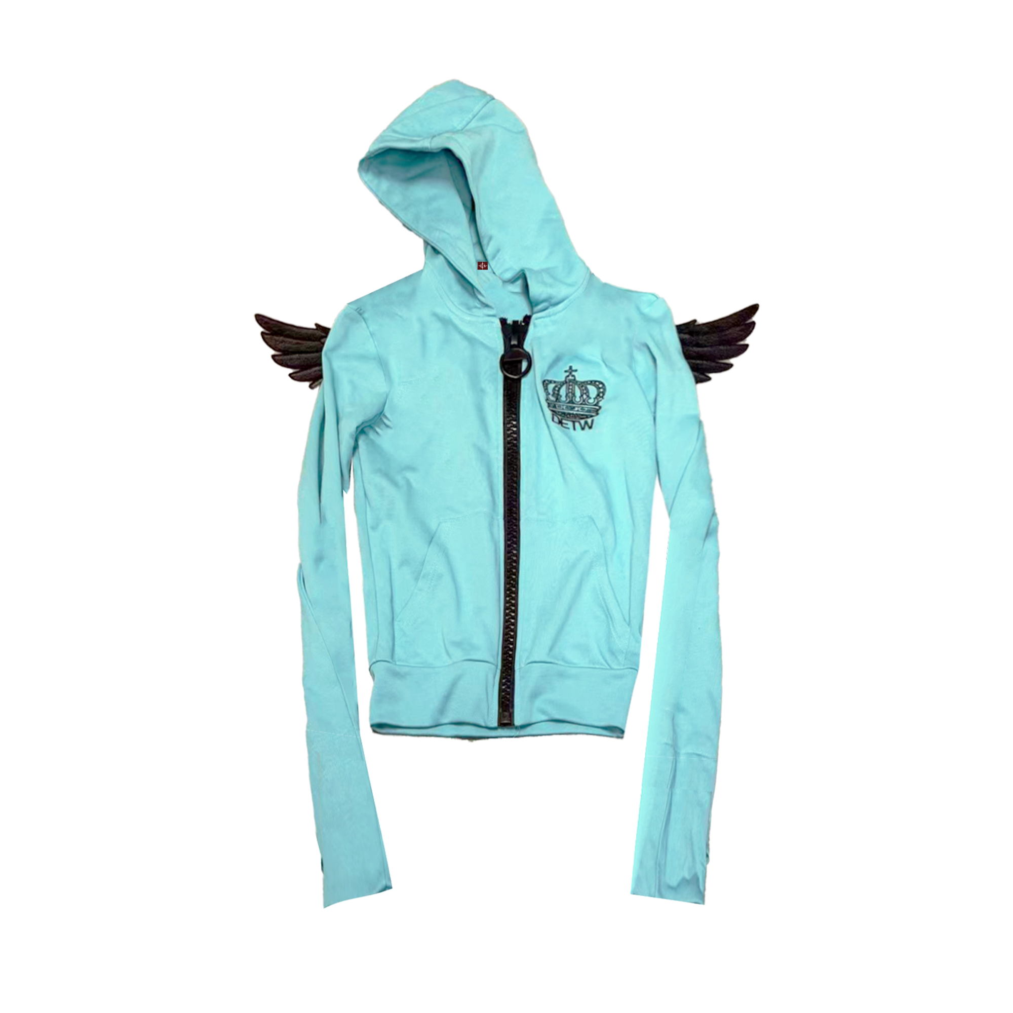 DETW Angel Wing Crown Graphic Hooded Jacket
