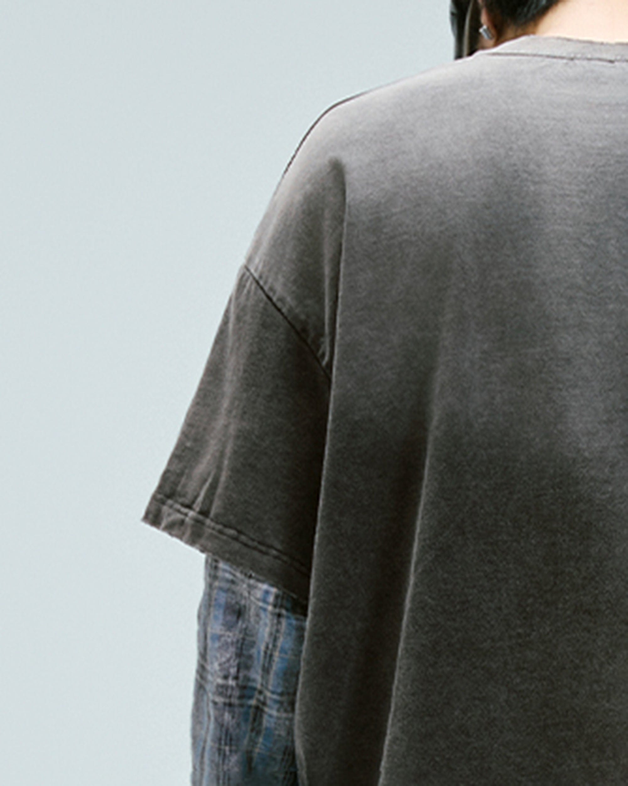 F2CE Distressed Layered Washed Long-Sleeve Tee