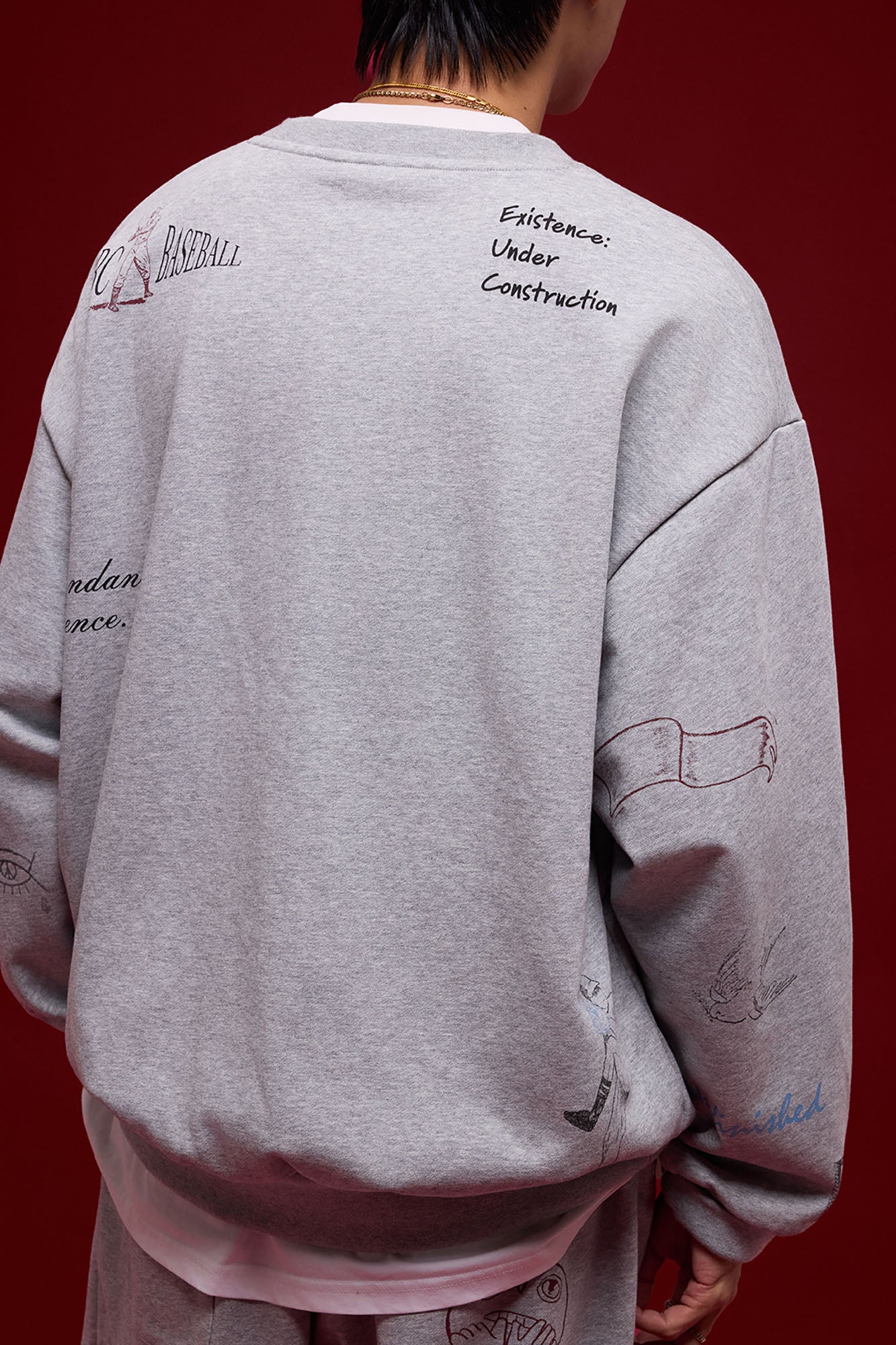 BANANA CLUB Classic Doodle Graphic Sweatshirt