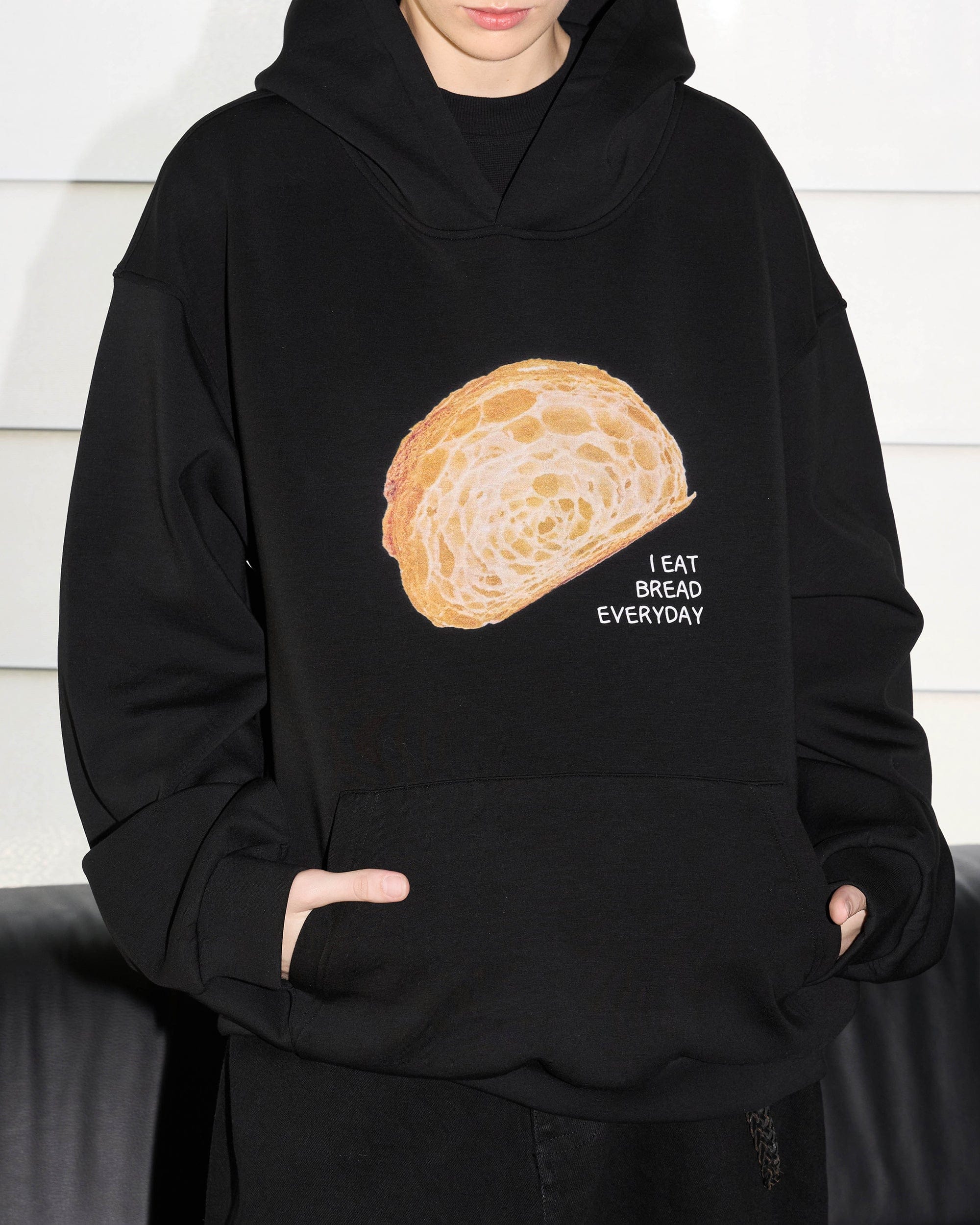 49PERCENT Bread Graphics Hoodie, premium urban and streetwear designers apparel on PROJECTISR.com, 49PERCENT