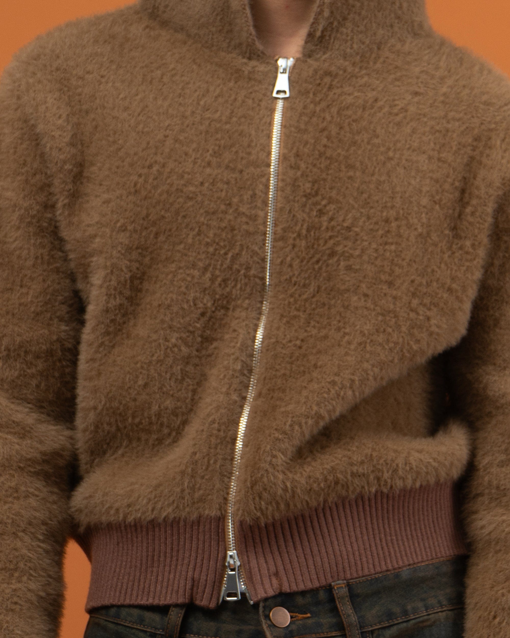 CLP Classic Fuzzy Zip-Up Hoodie