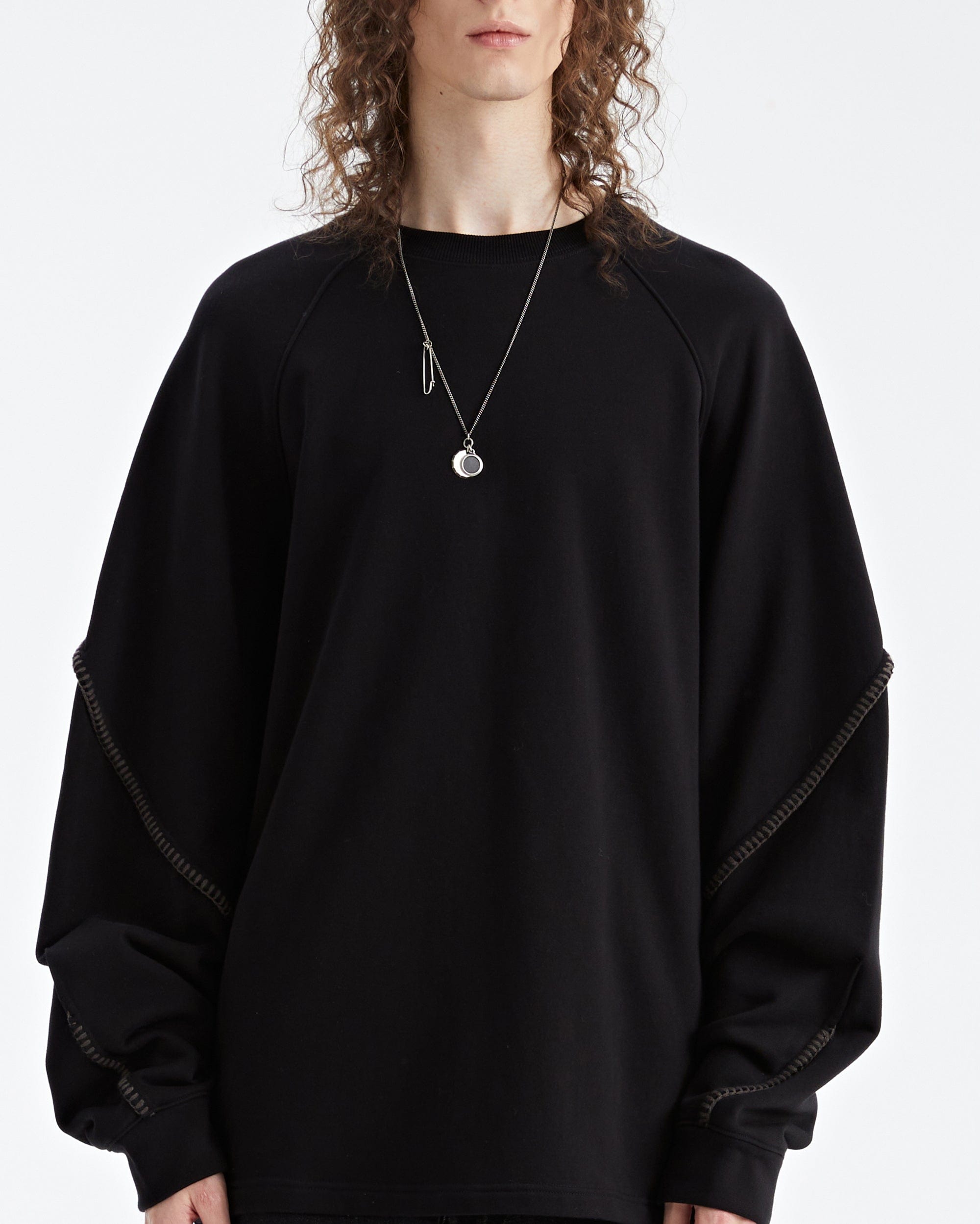 ORGANIC EMOTION Stitched Sleeves Sweatshirt