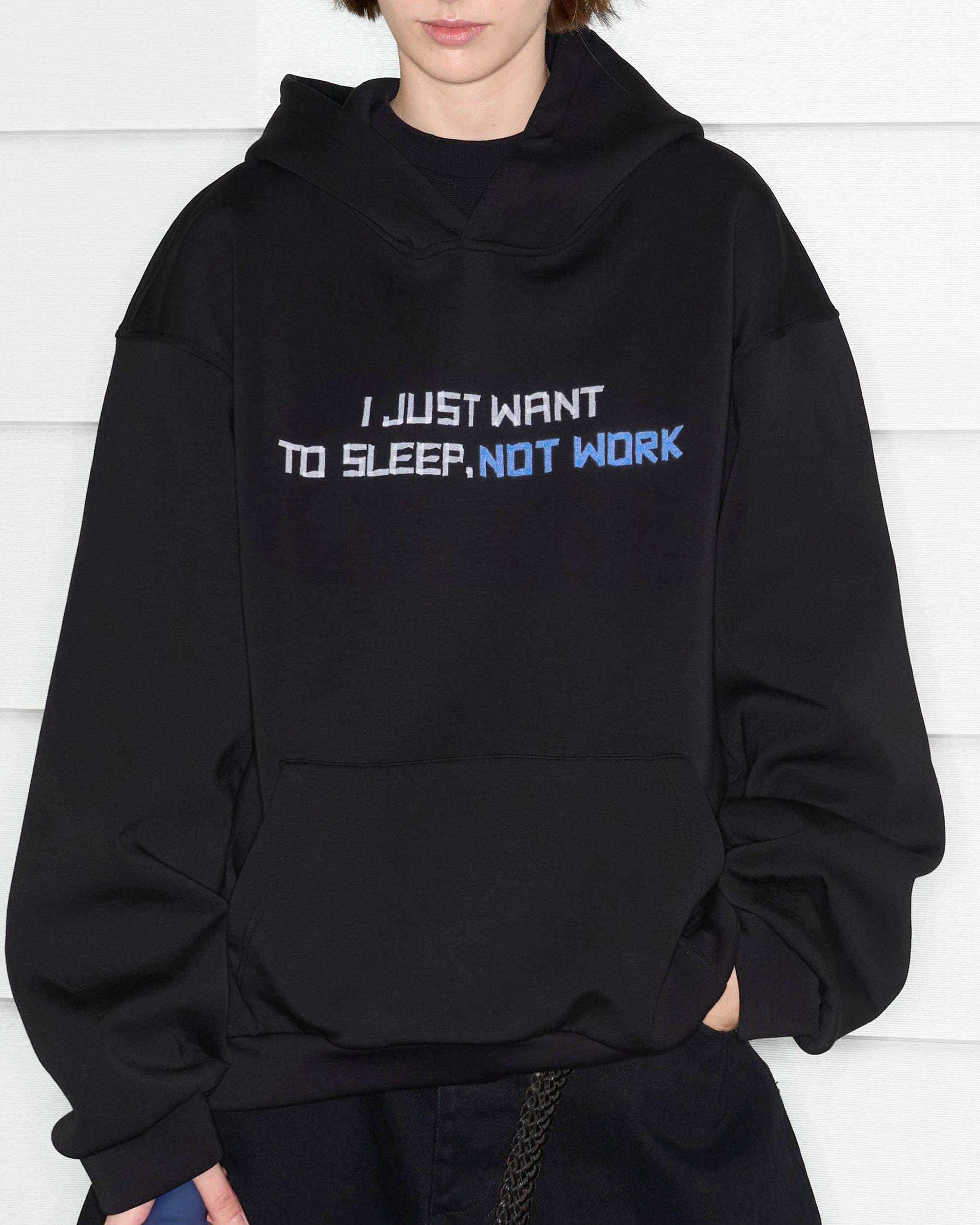 49PERCENT Modern Slogan Hoodie