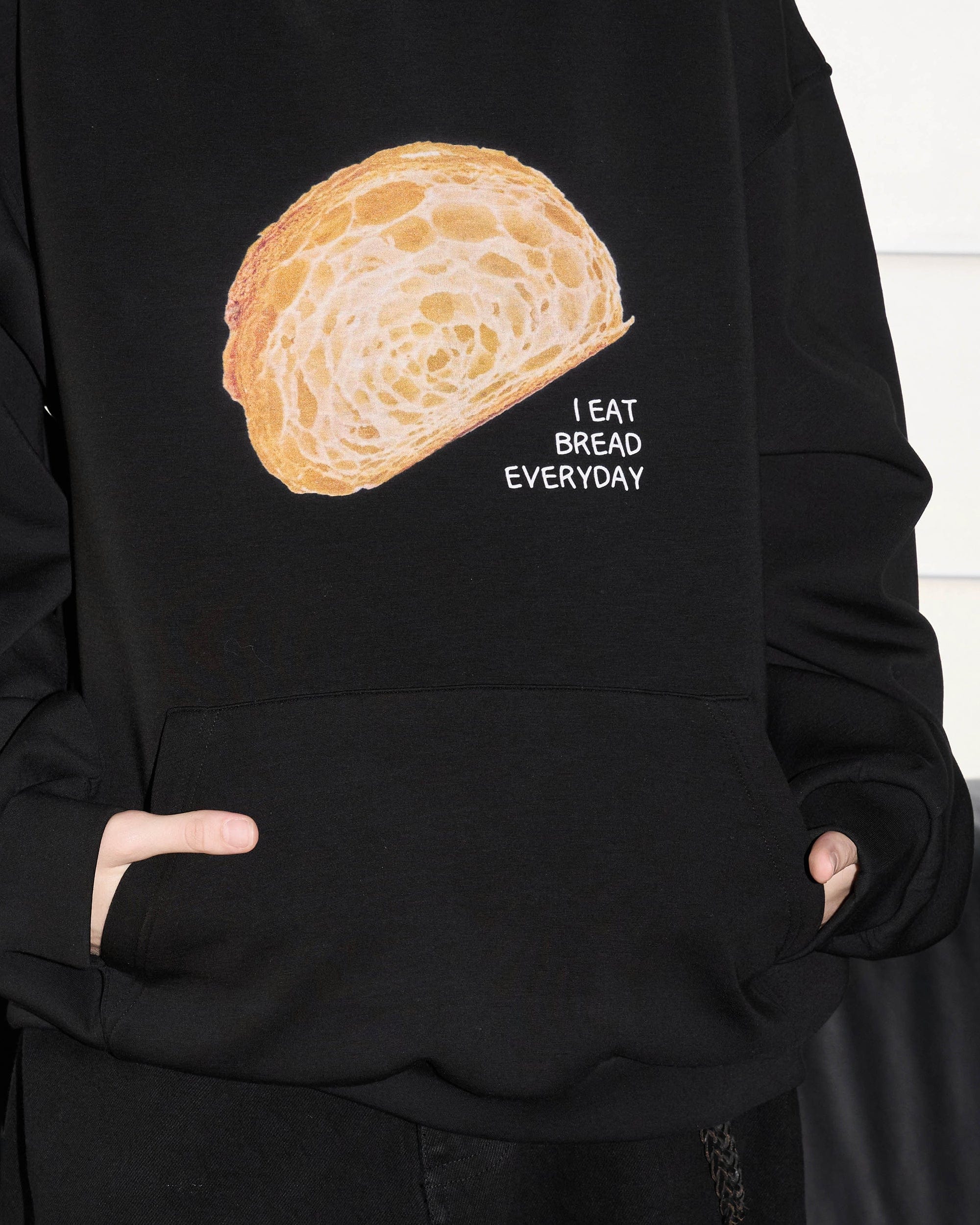 49PERCENT Bread Graphics Hoodie, premium urban and streetwear designers apparel on PROJECTISR.com, 49PERCENT