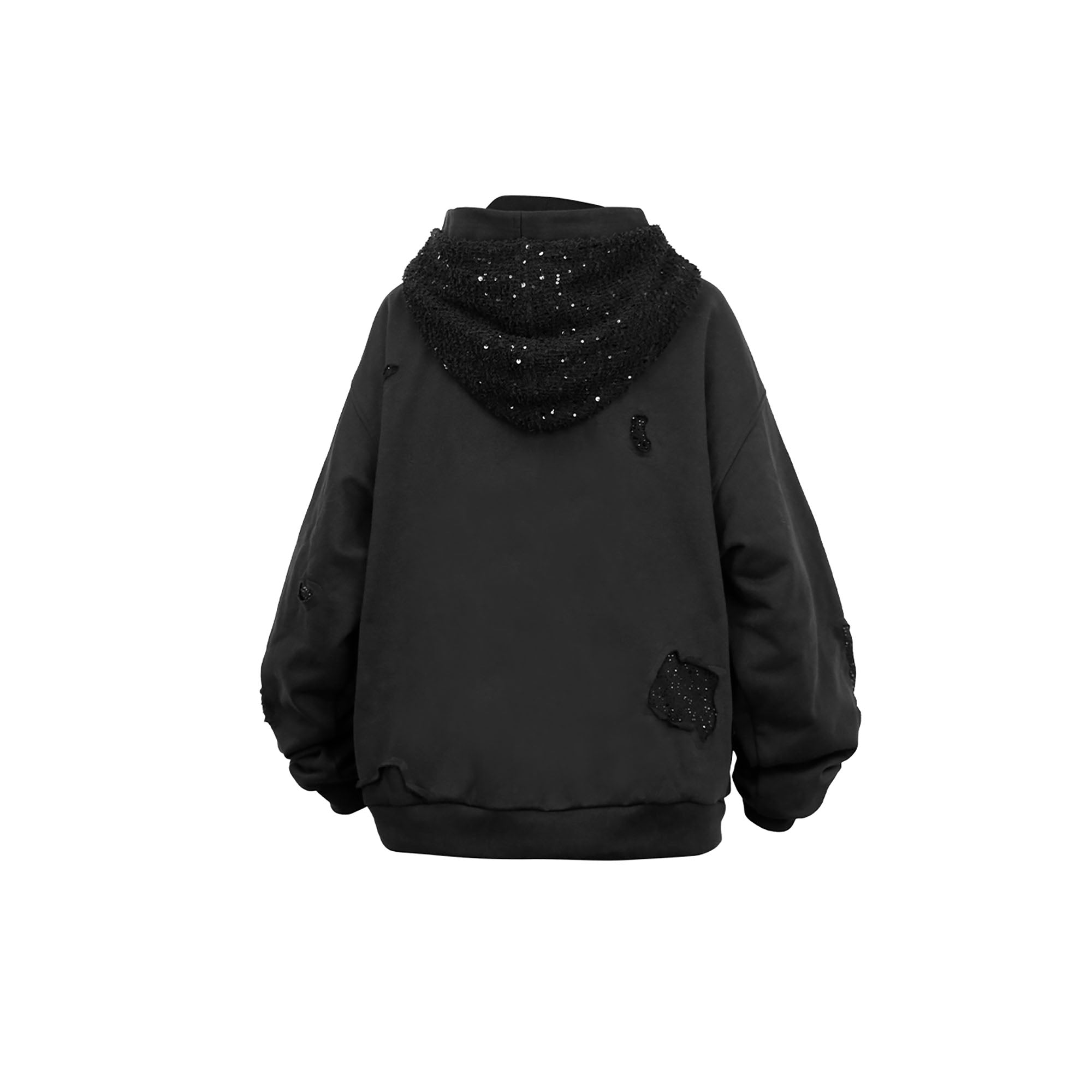 RELABEL Detachable Diamond Layered Hood Jacket, premium urban and streetwear designers apparel on PROJECTISR.com, RELABEL